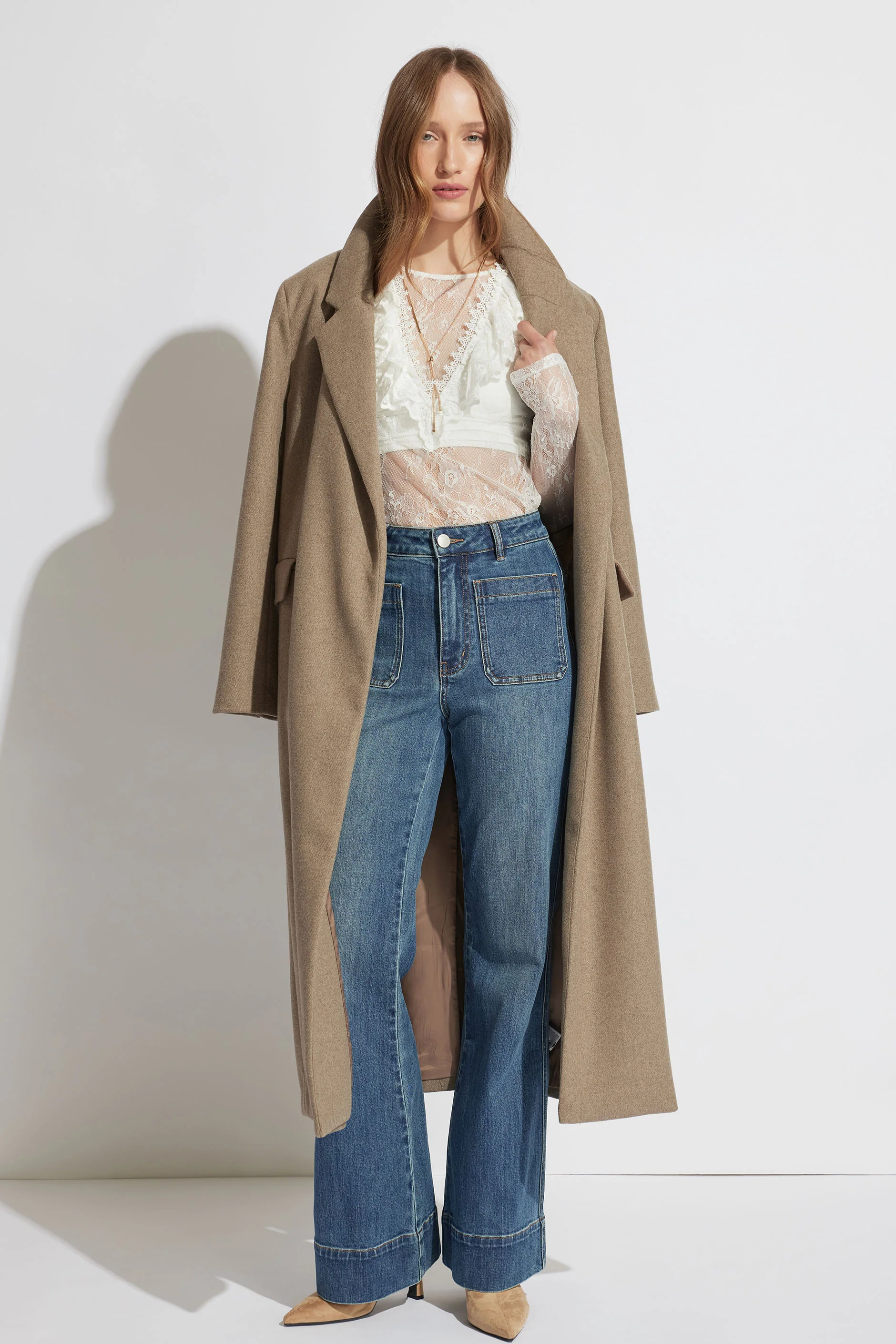 Megan Ruffle Lace Top - Image 4
