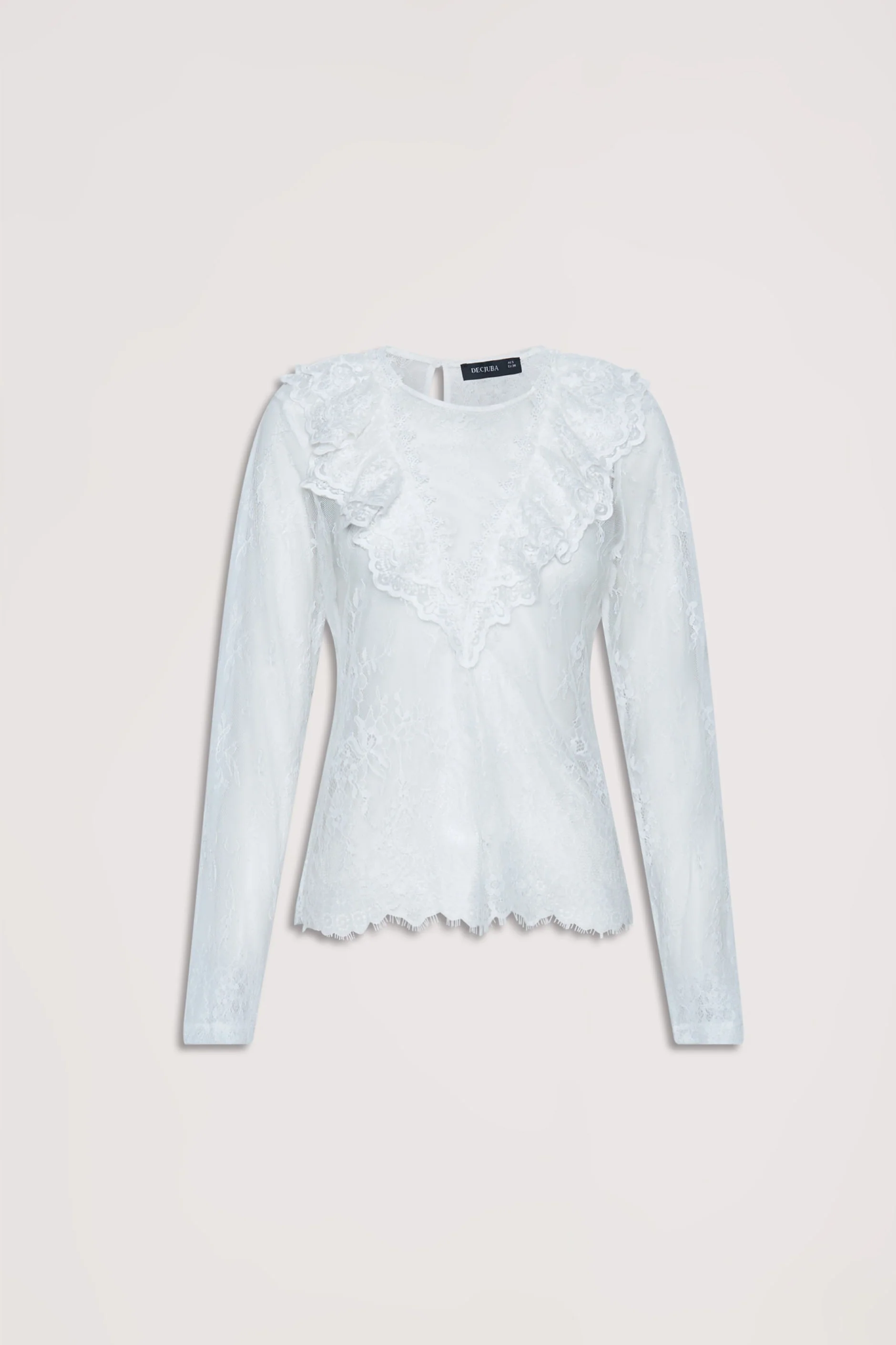 Megan Ruffle Lace Top - Image 5