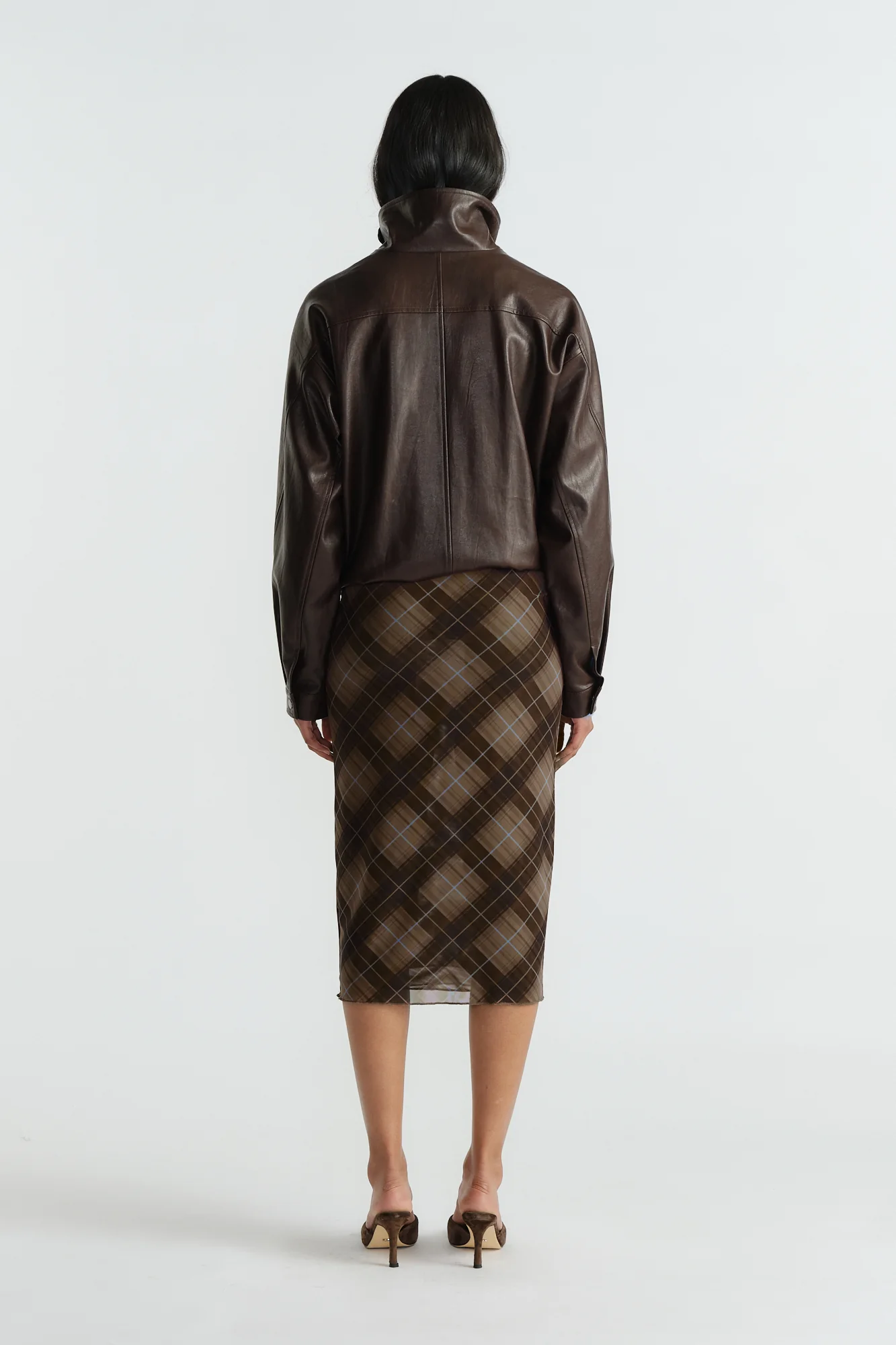 Melissa Knee Length Mesh Skirt - Image 3
