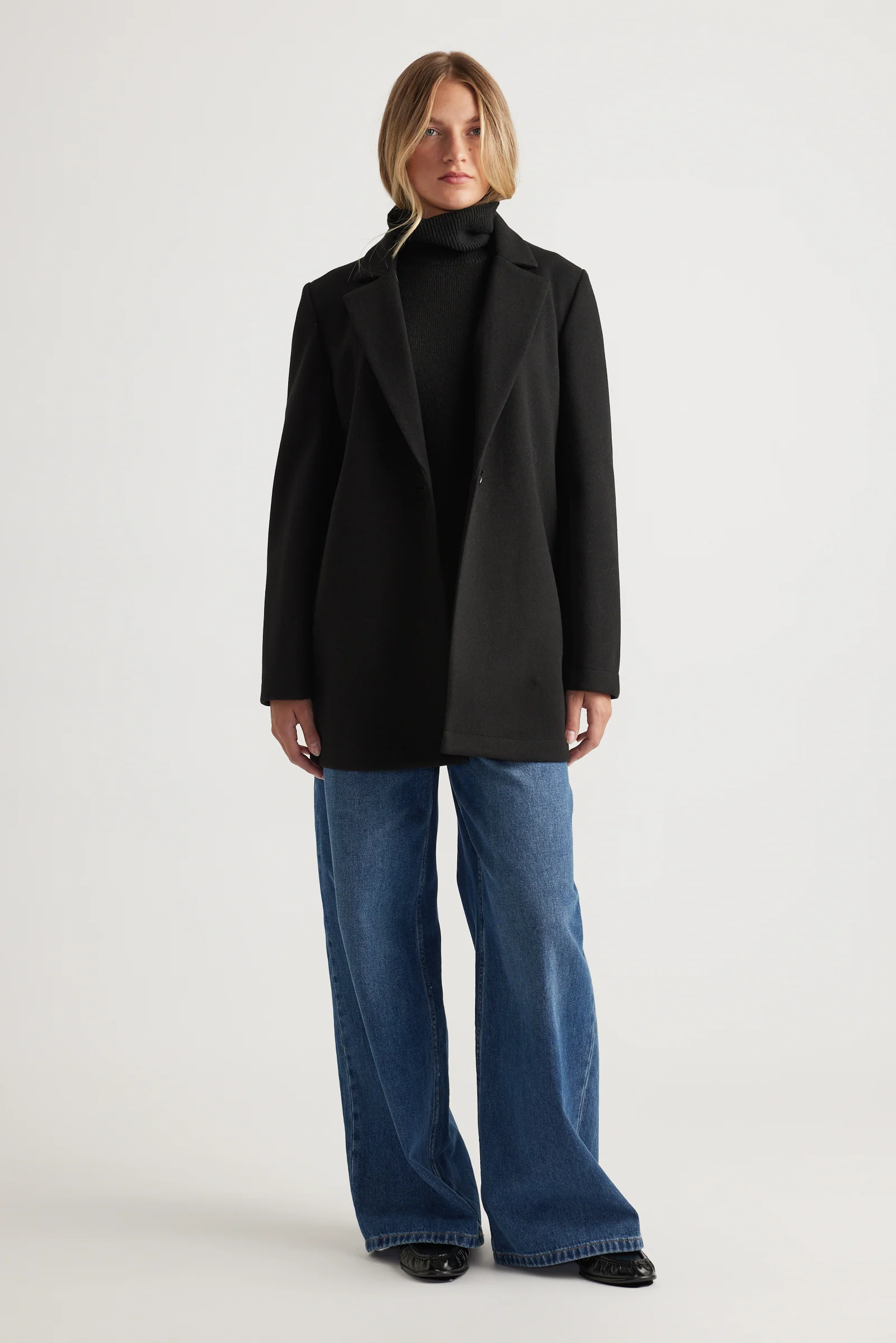 Mid Length Felt Coat
