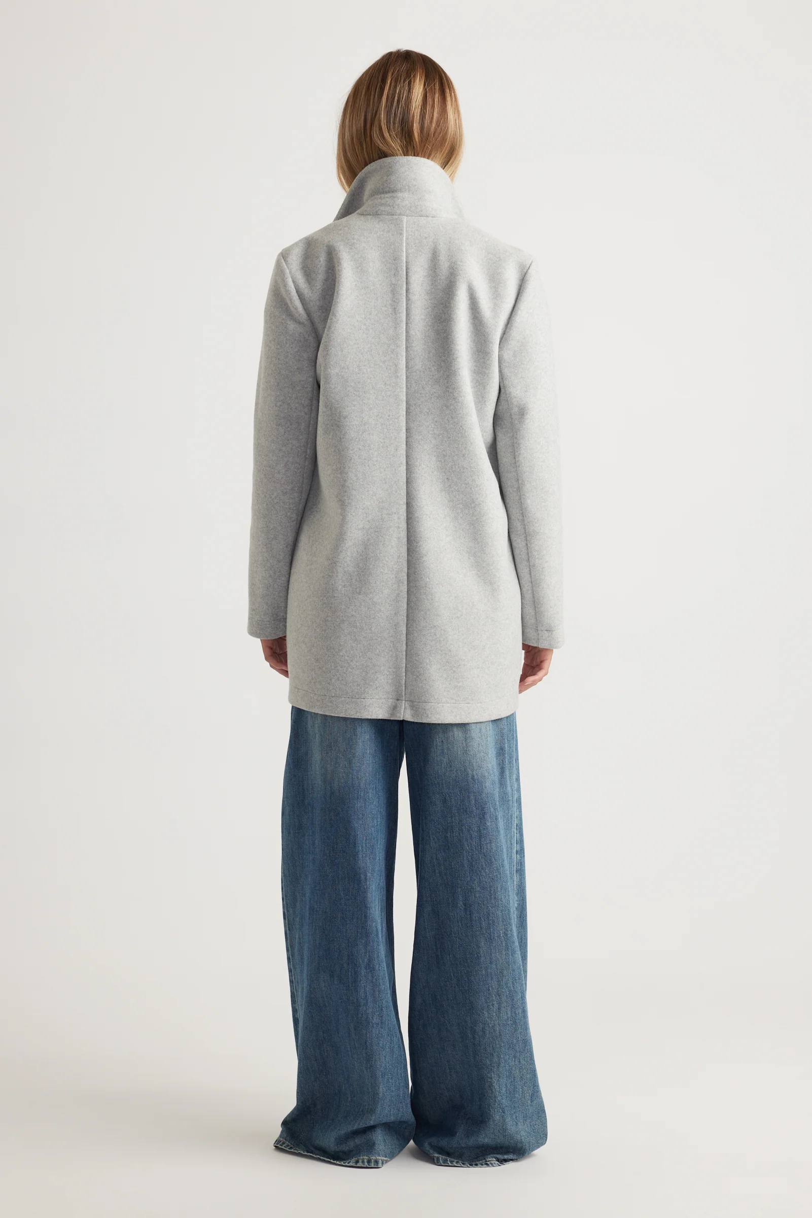 Mid Length Felt Coat - Image 3