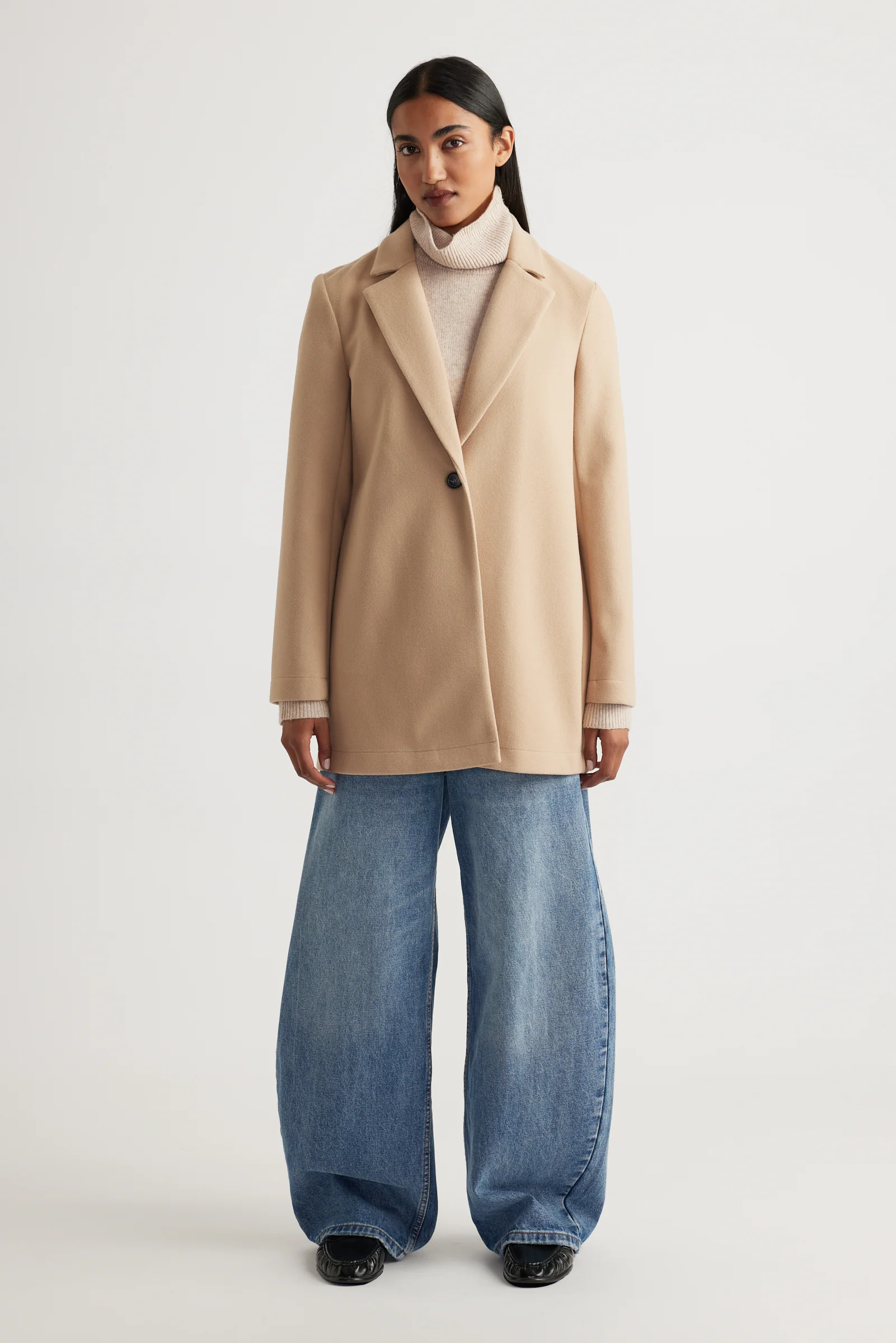 Mid Length Felt Coat