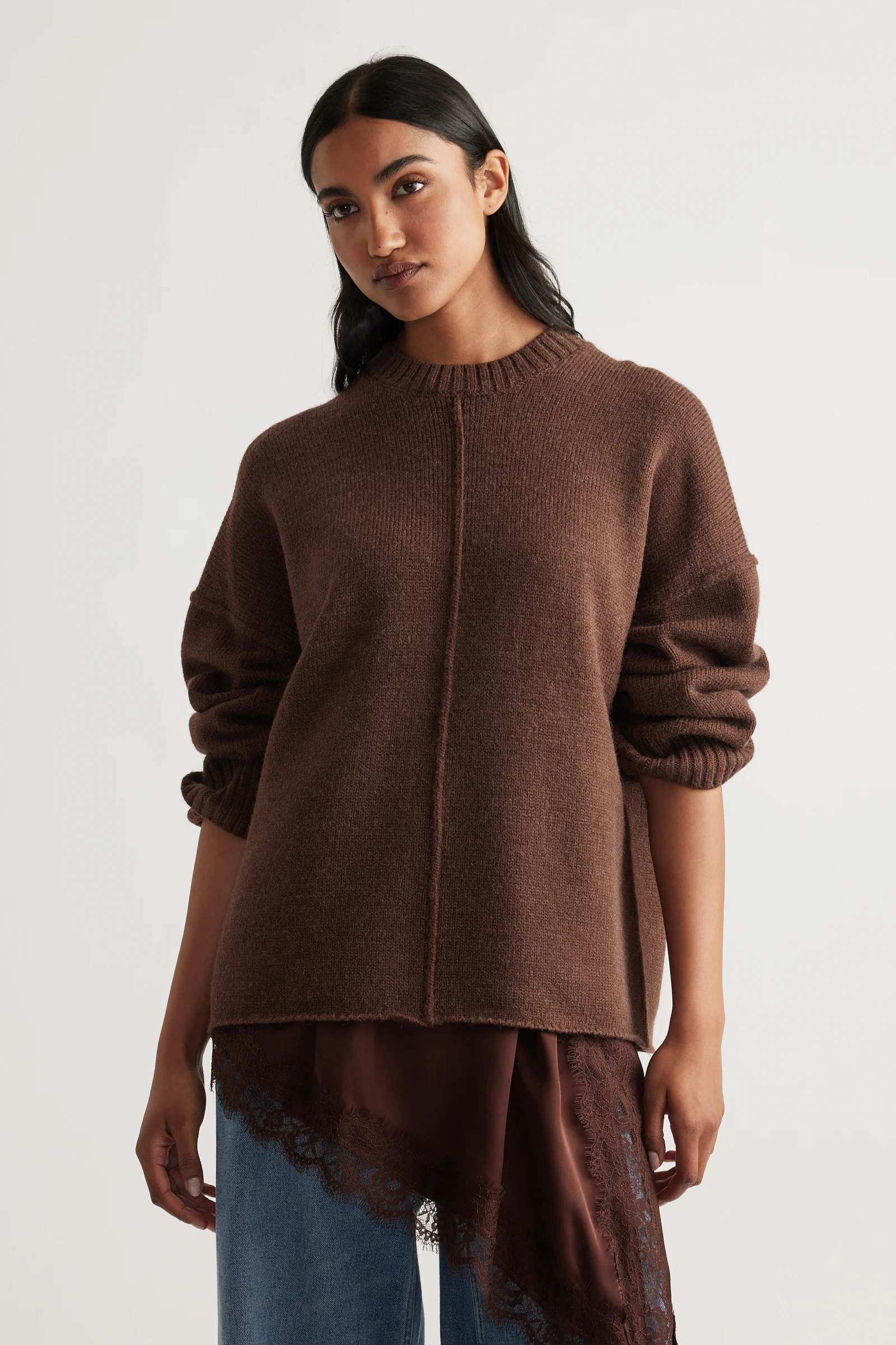 Milena Seam Detail Knit Jumper - Image 2