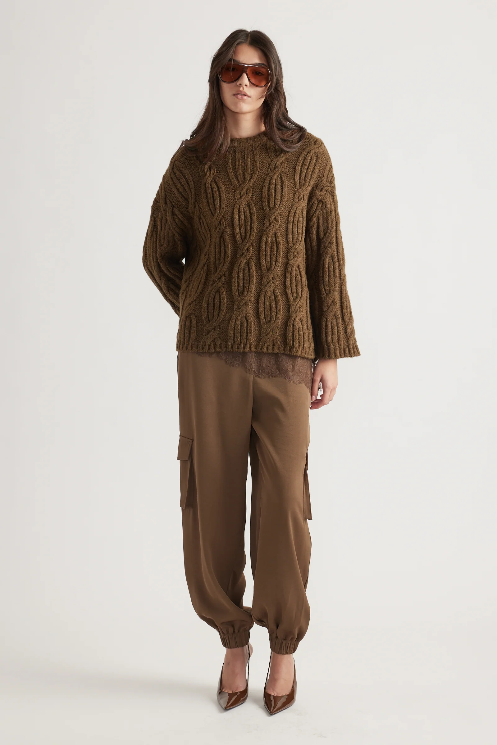 Miranda Cable Knit Jumper - Image 2
