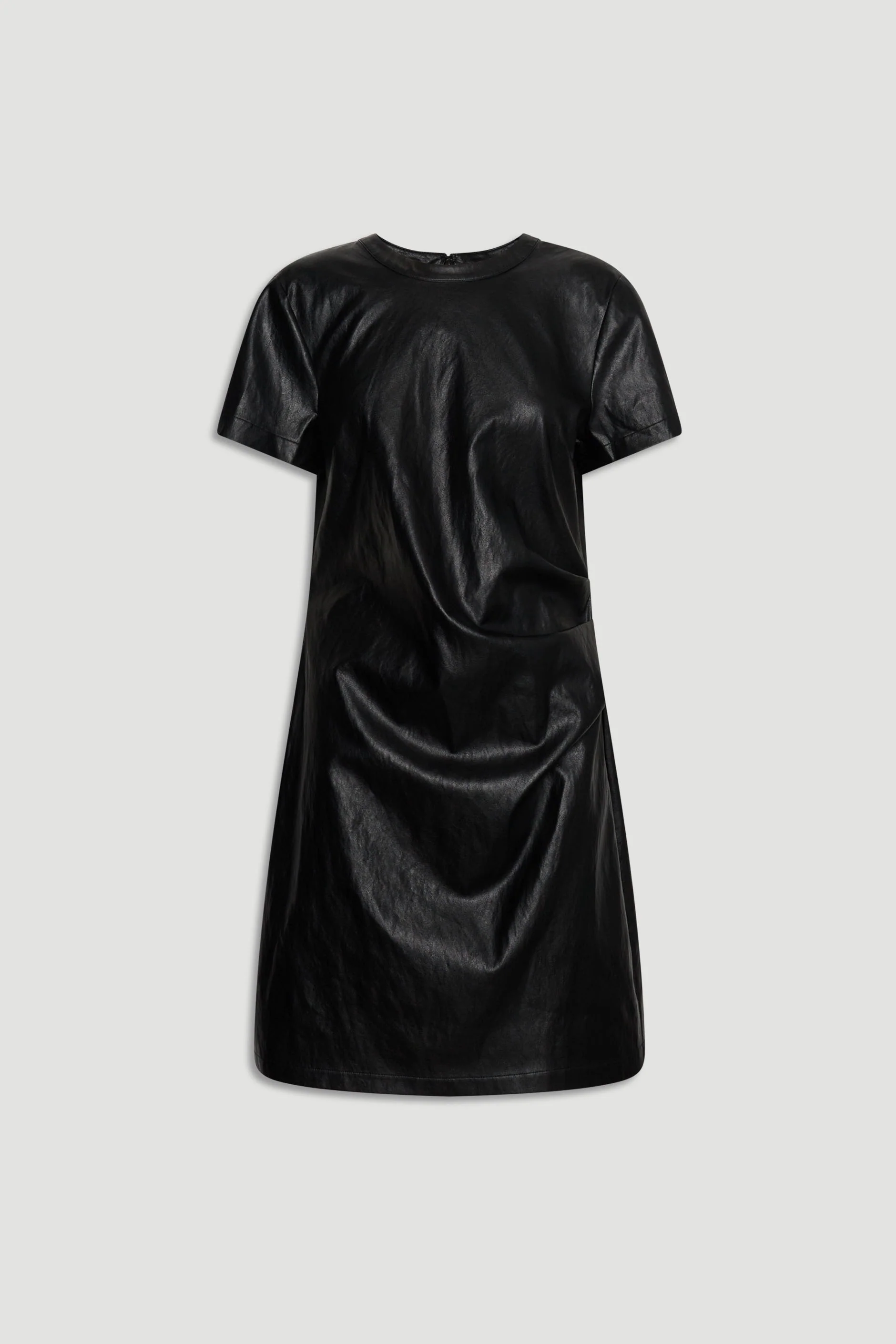 Monica Faux Leather Mini Dress - Image 5
