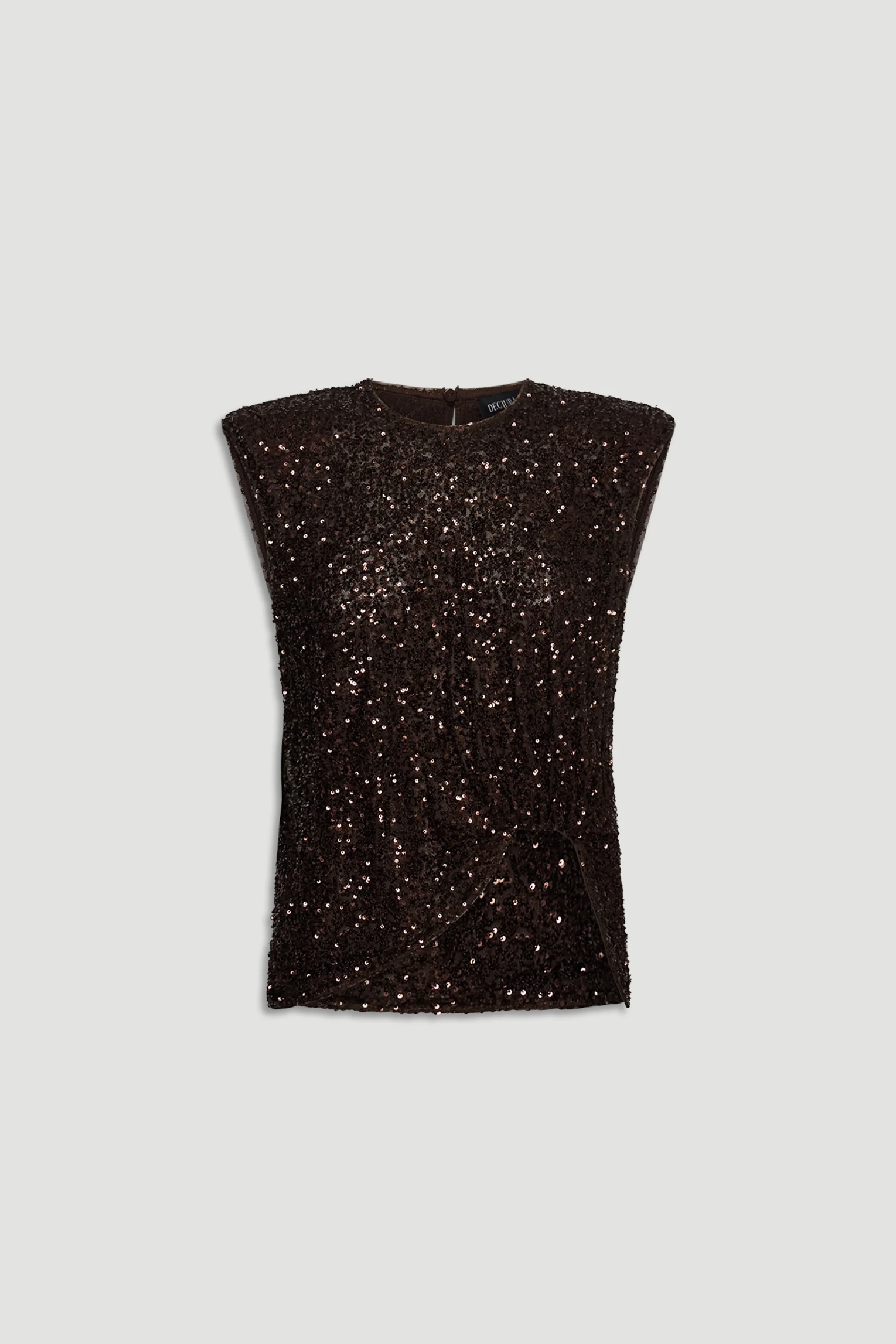Nadia Sequin Front Knot Tank - Image 4
