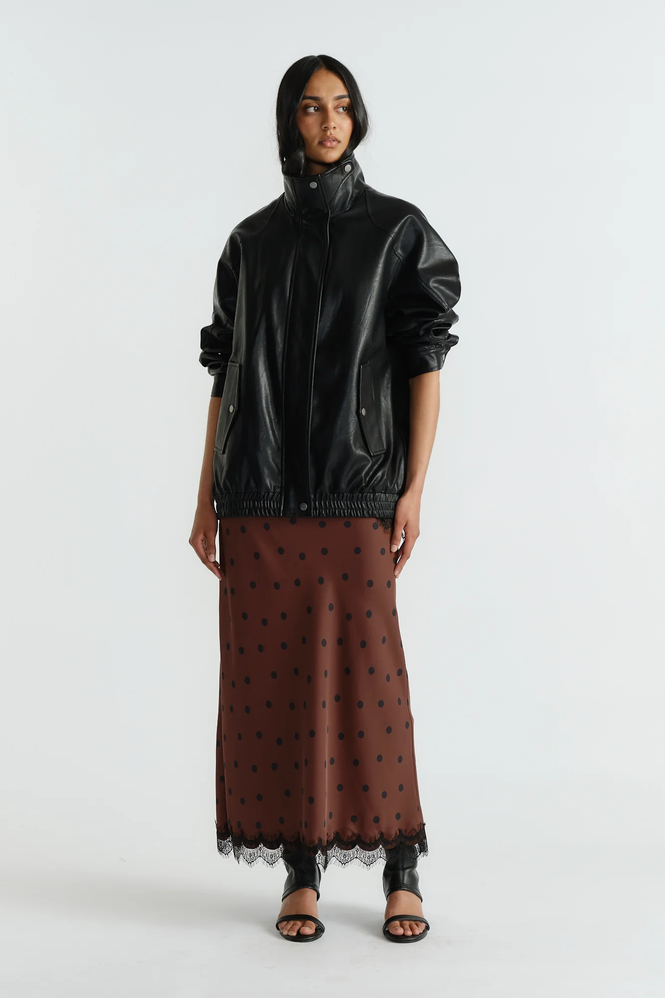 Penny Lace Trim Maxi Skirt