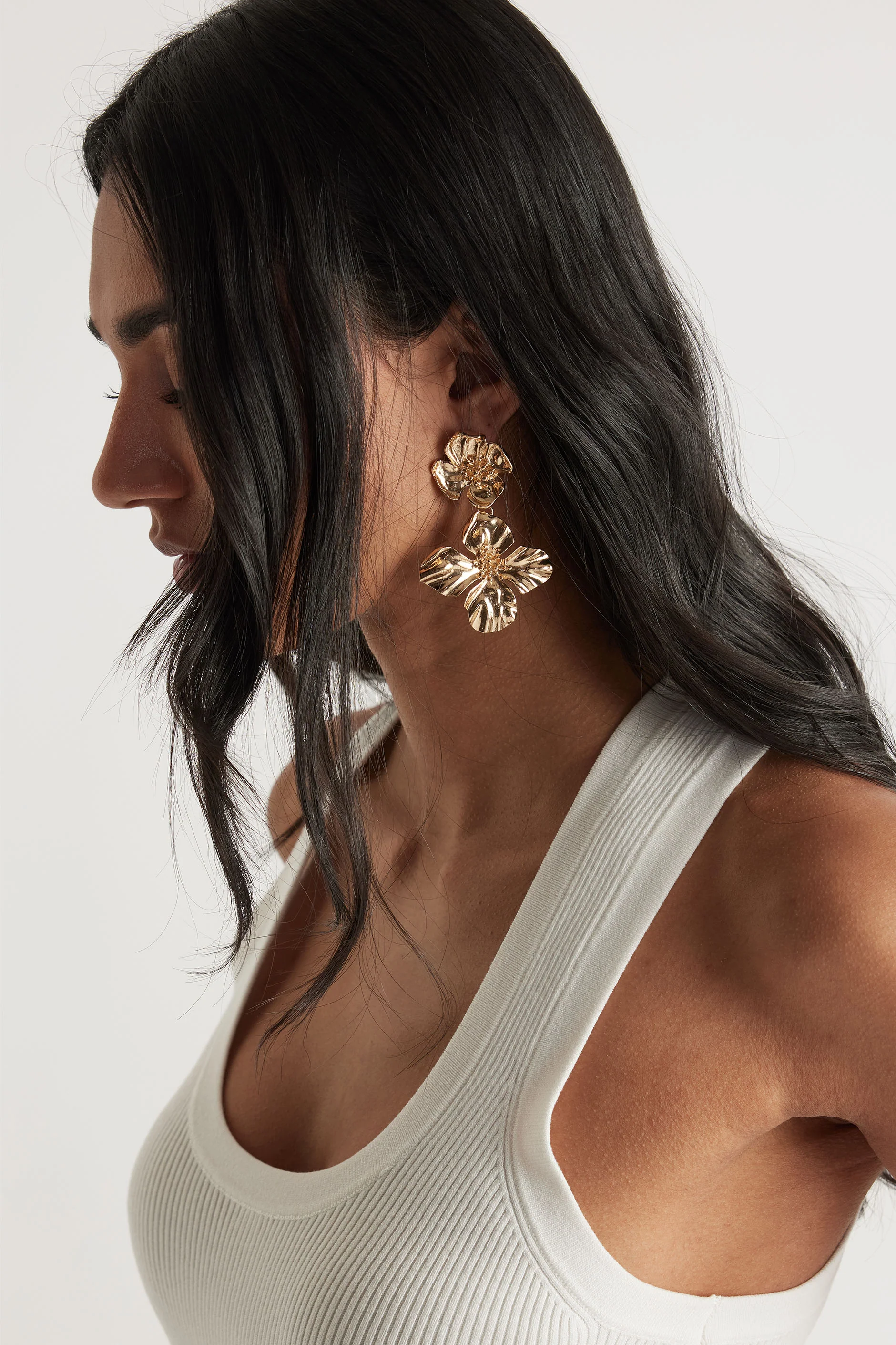 Phoebe Flower Earrings - Image 2
