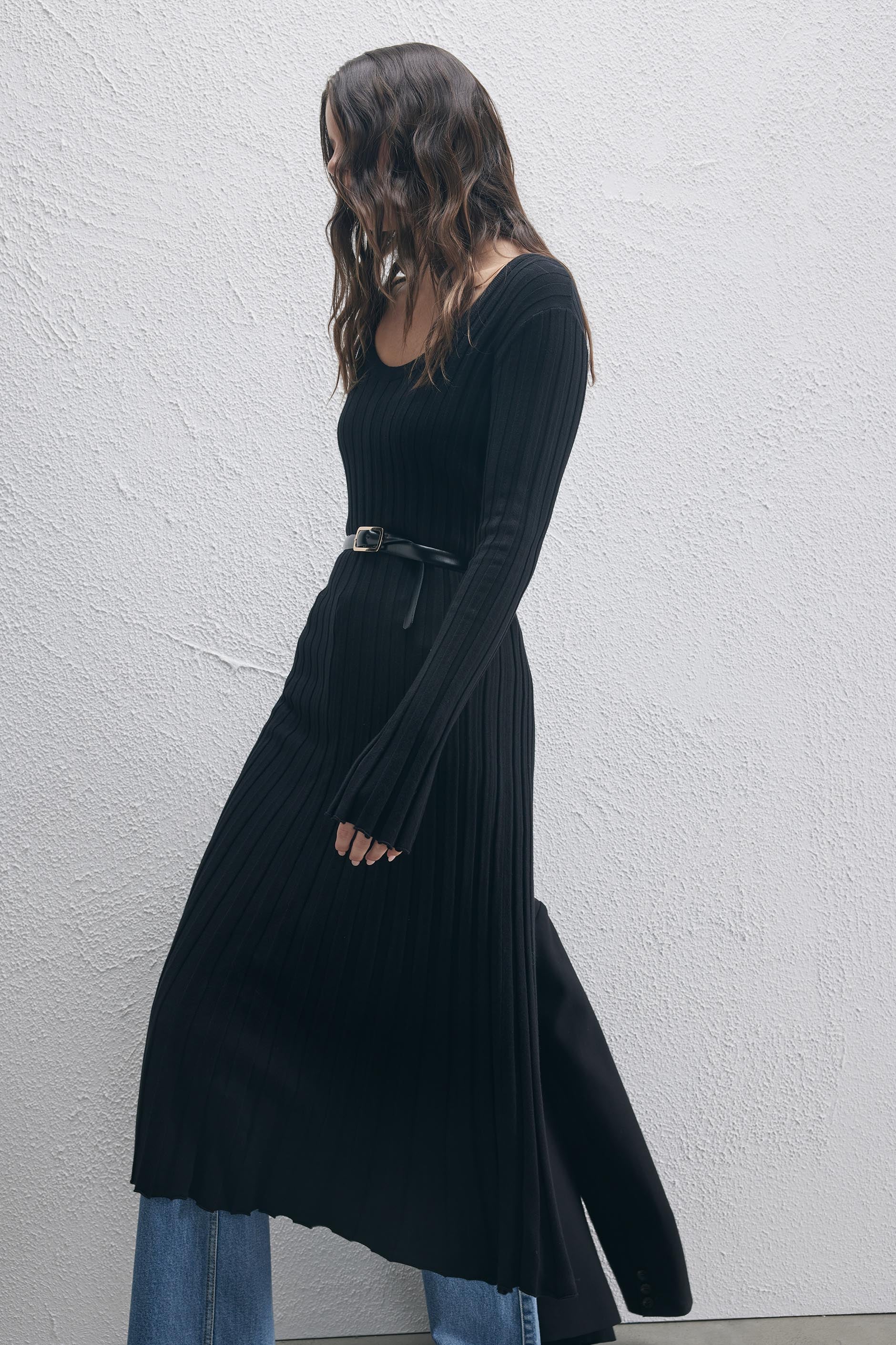 Remi Scoop Neck Knit Dress - Image 2