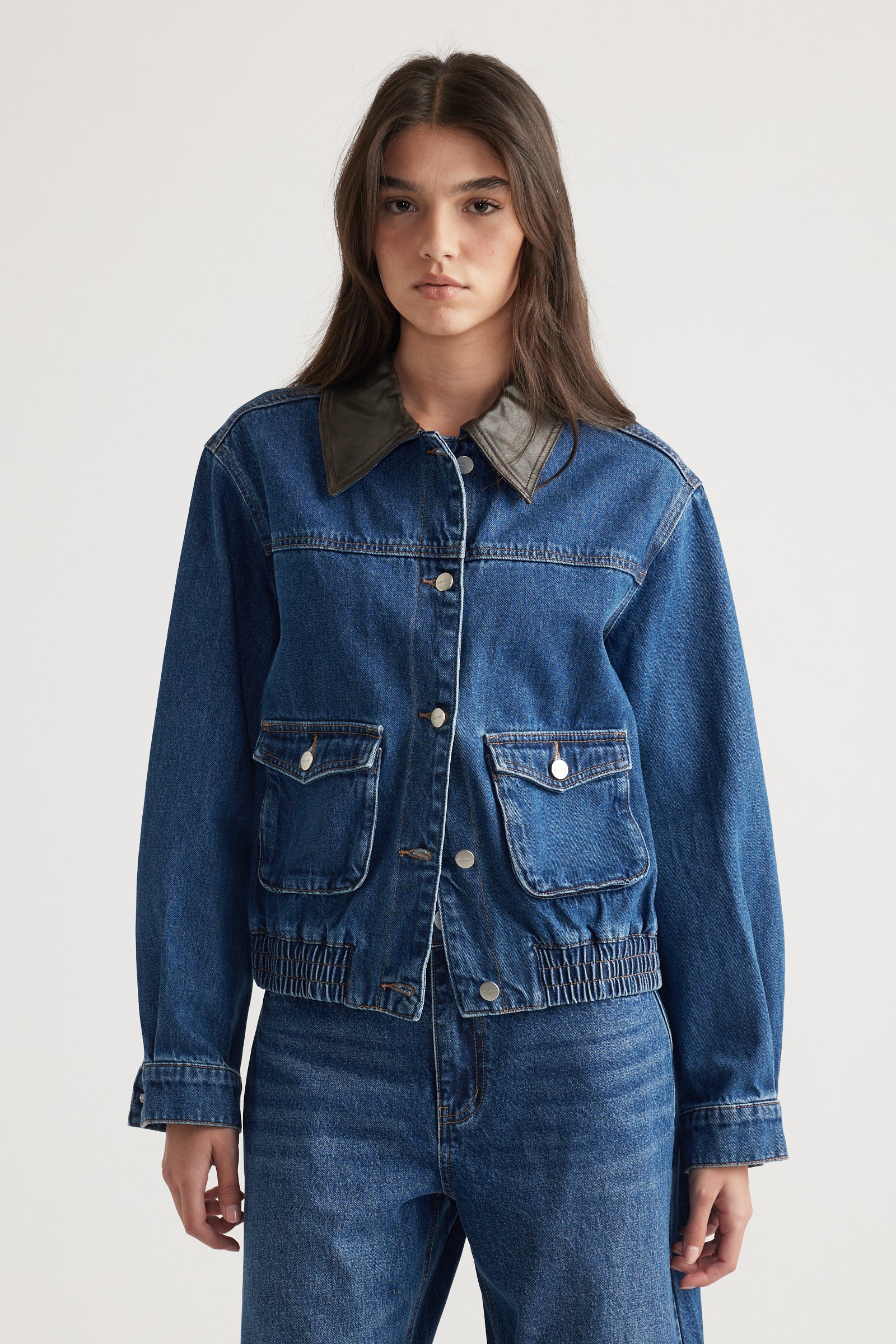 Romi Contrast Denim Jacket