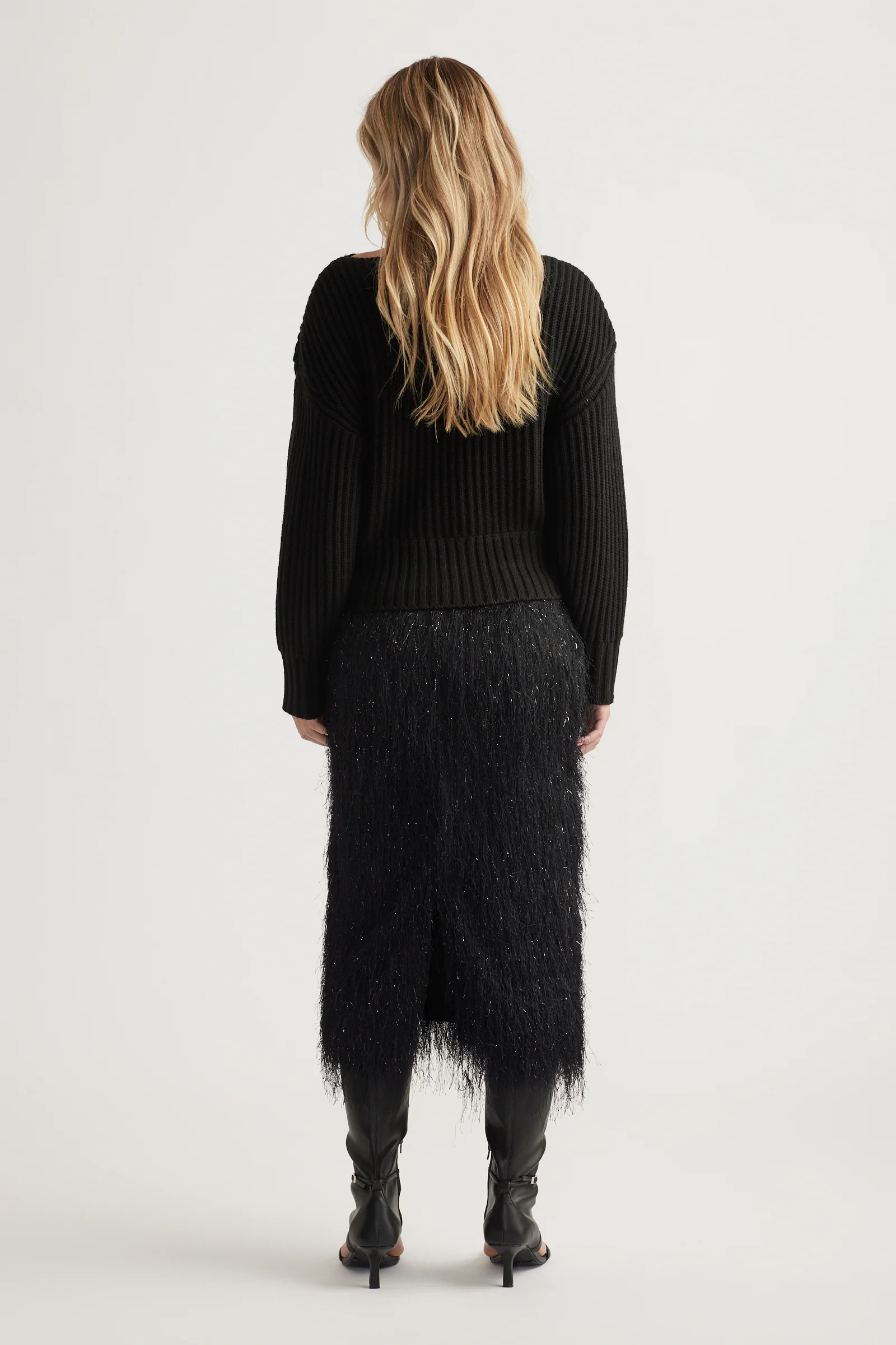Rose Drop Shoulder Knit Jumper - Image 3