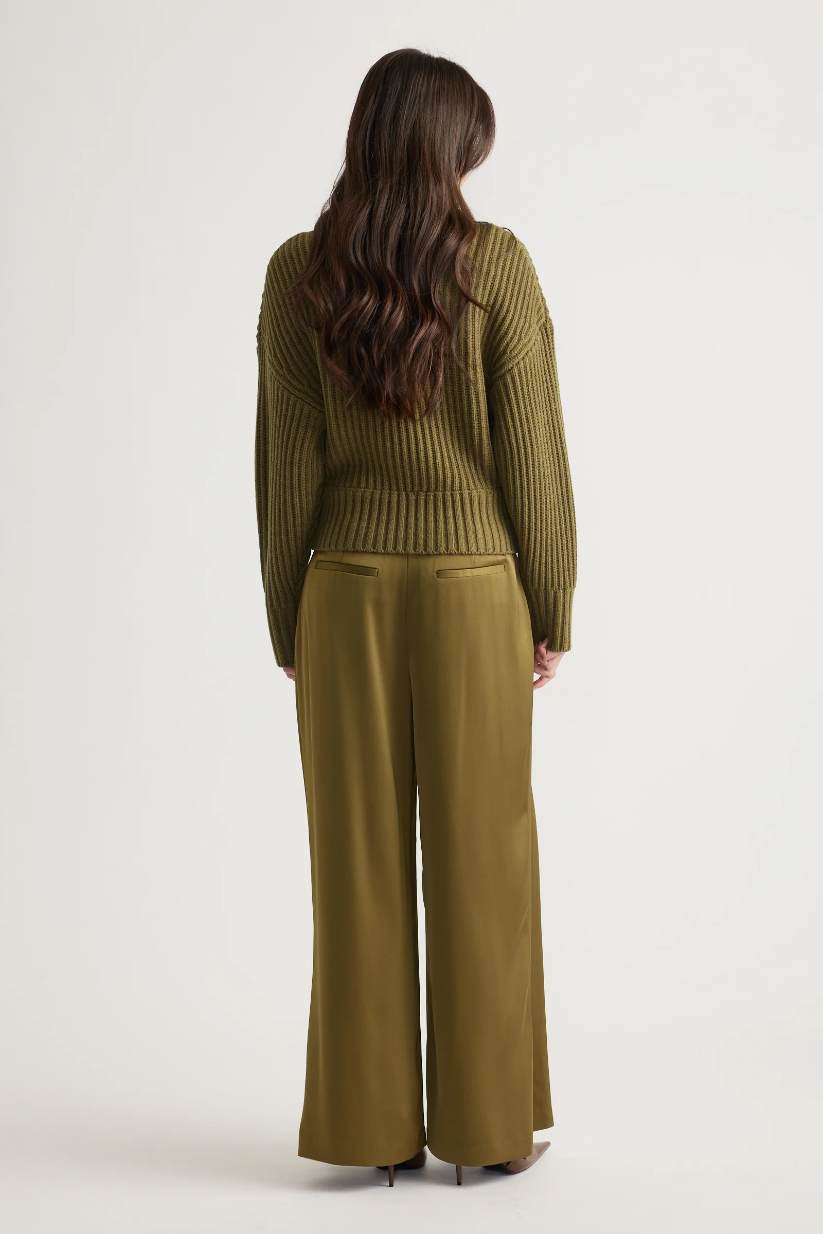 Rose Drop Shoulder Knit Jumper - Image 3