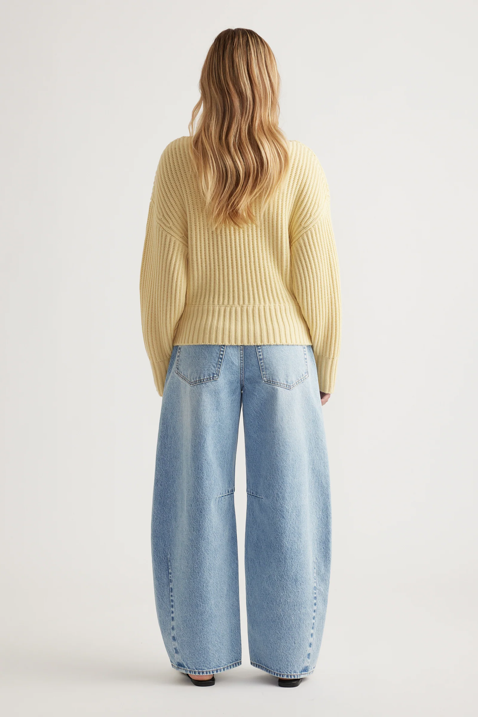 Rose Drop Shoulder Knit Jumper - Image 3