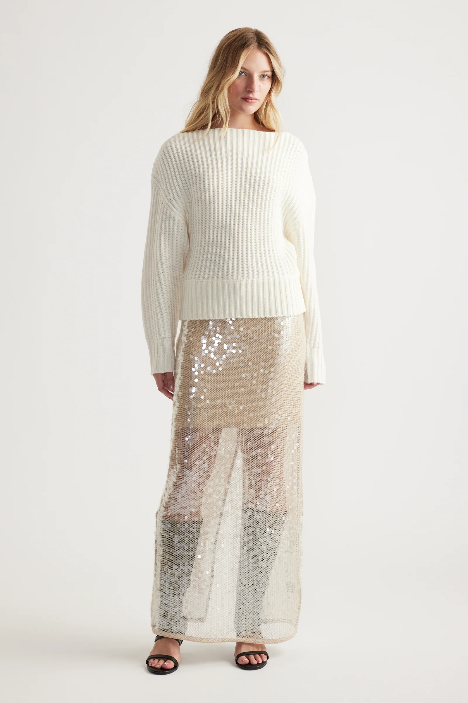 Rose Drop Shoulder Knit Jumper - Image 2