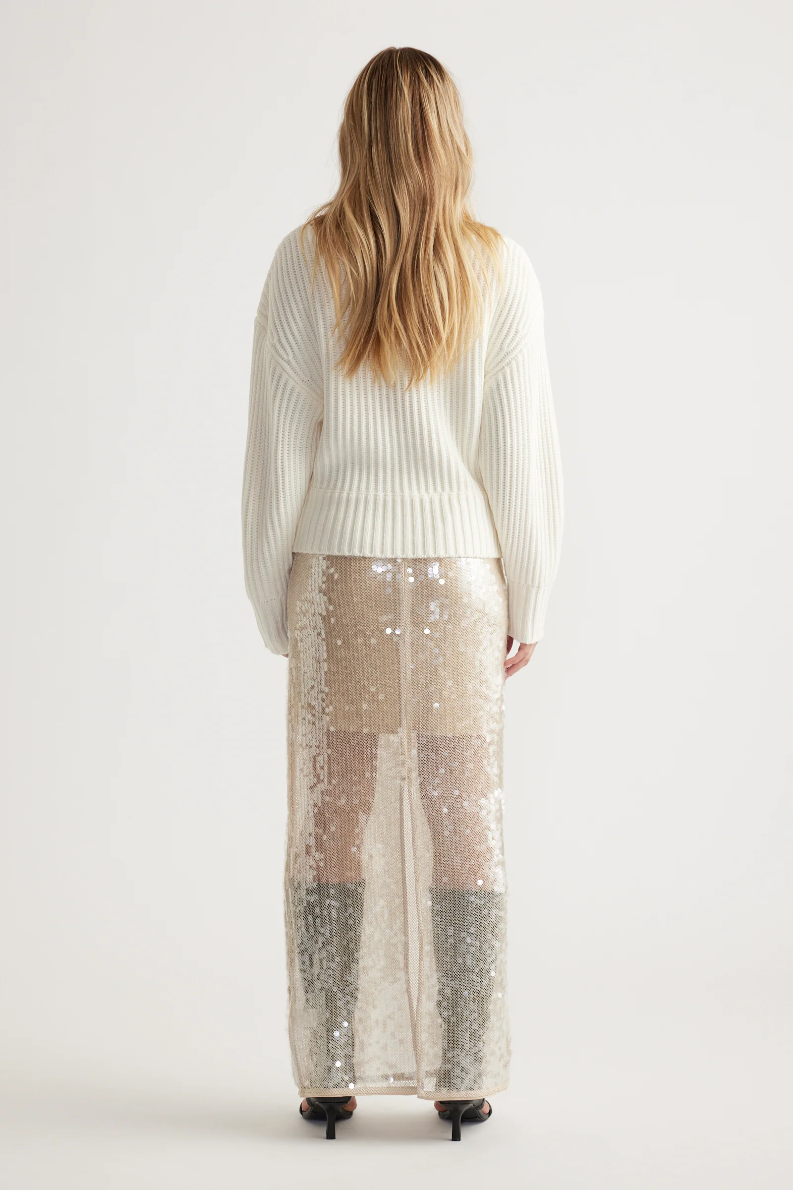 Rose Drop Shoulder Knit Jumper - Image 3