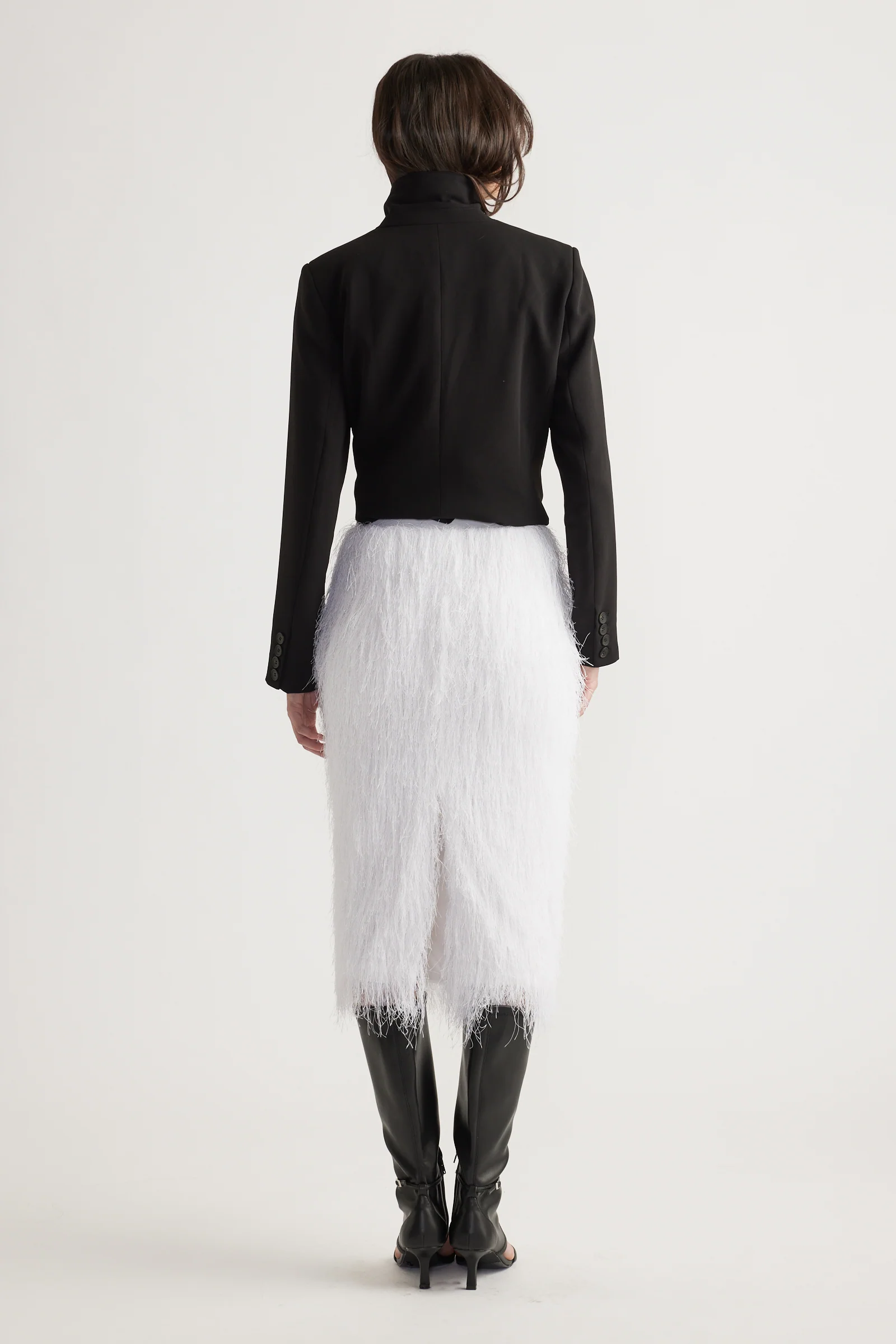 Rue Lurex Fringed Midi Skirt - Image 3