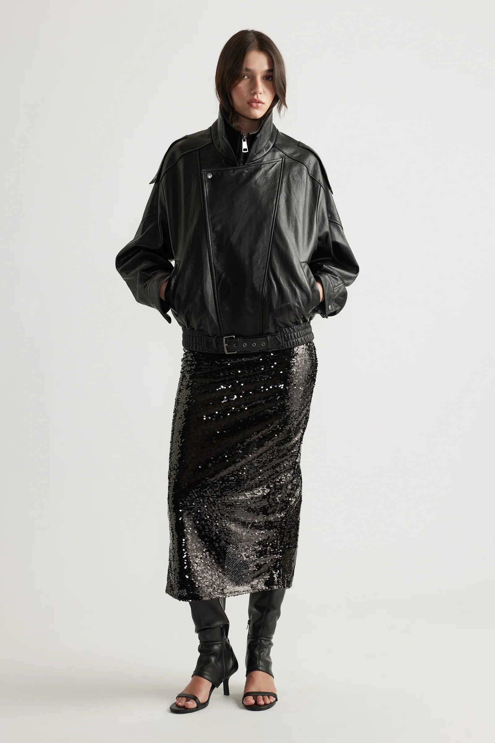 Selena Sequin Maxi Skirt
