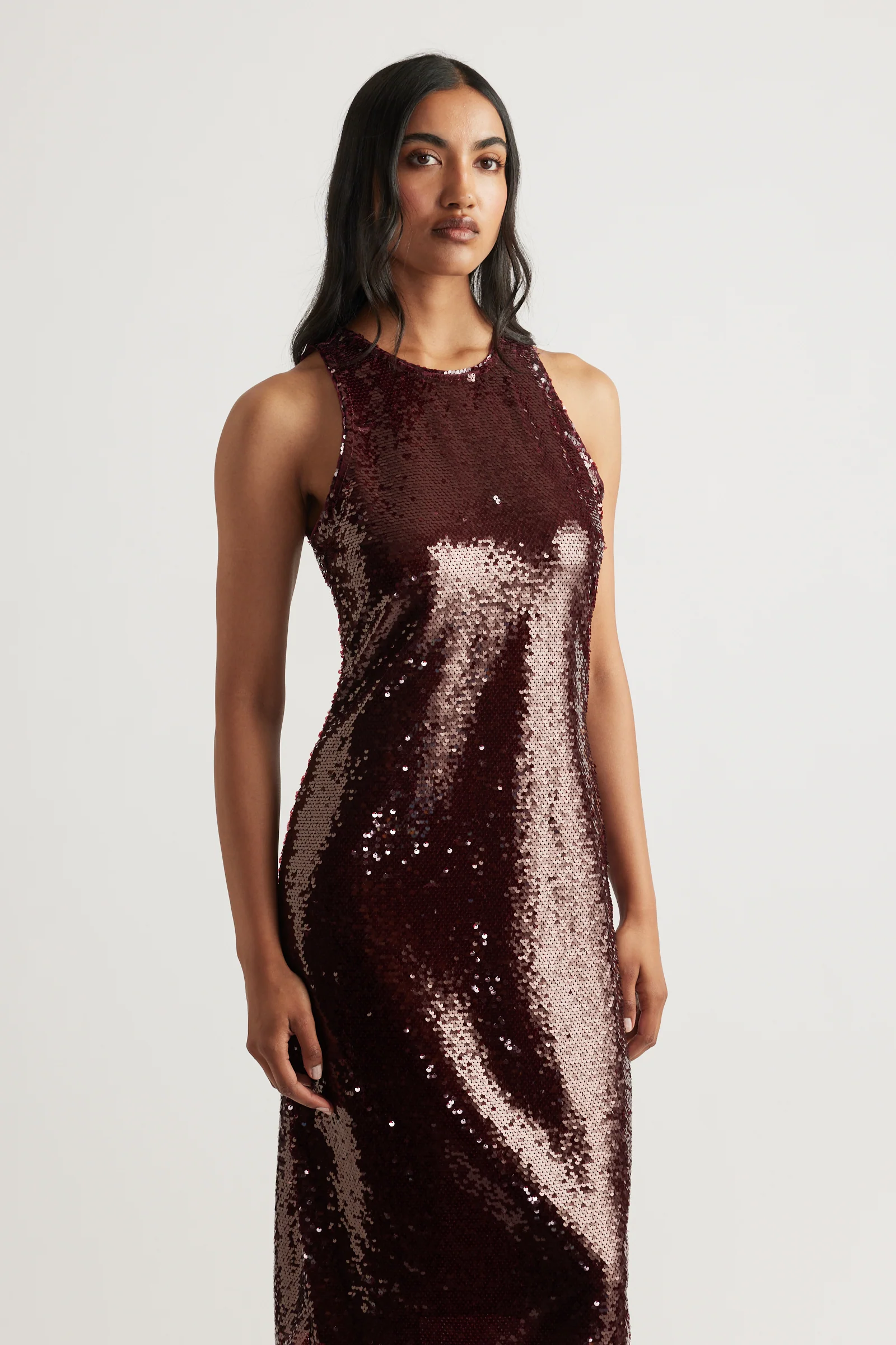 Selena Sequin Midi Dress - Image 2