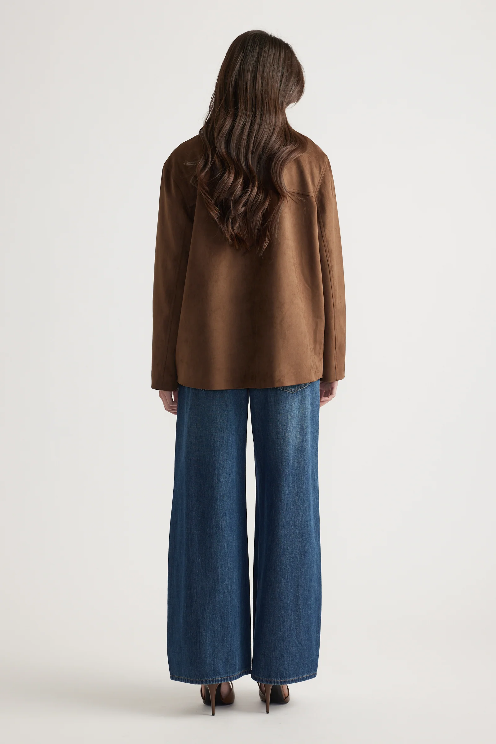 Simone Faux Suede Car Coat - Image 3