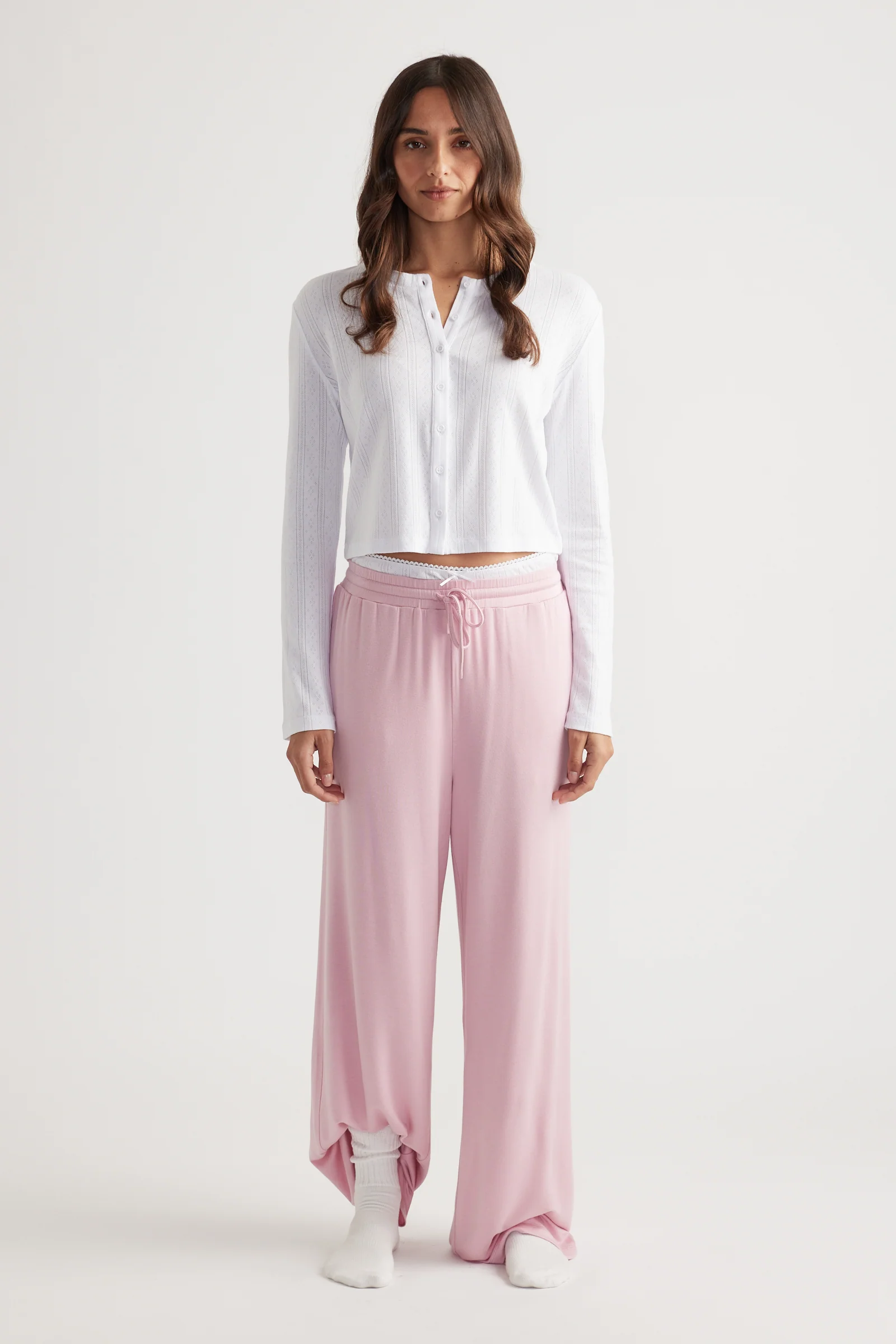 Sleep Jersey Wide Leg Pant