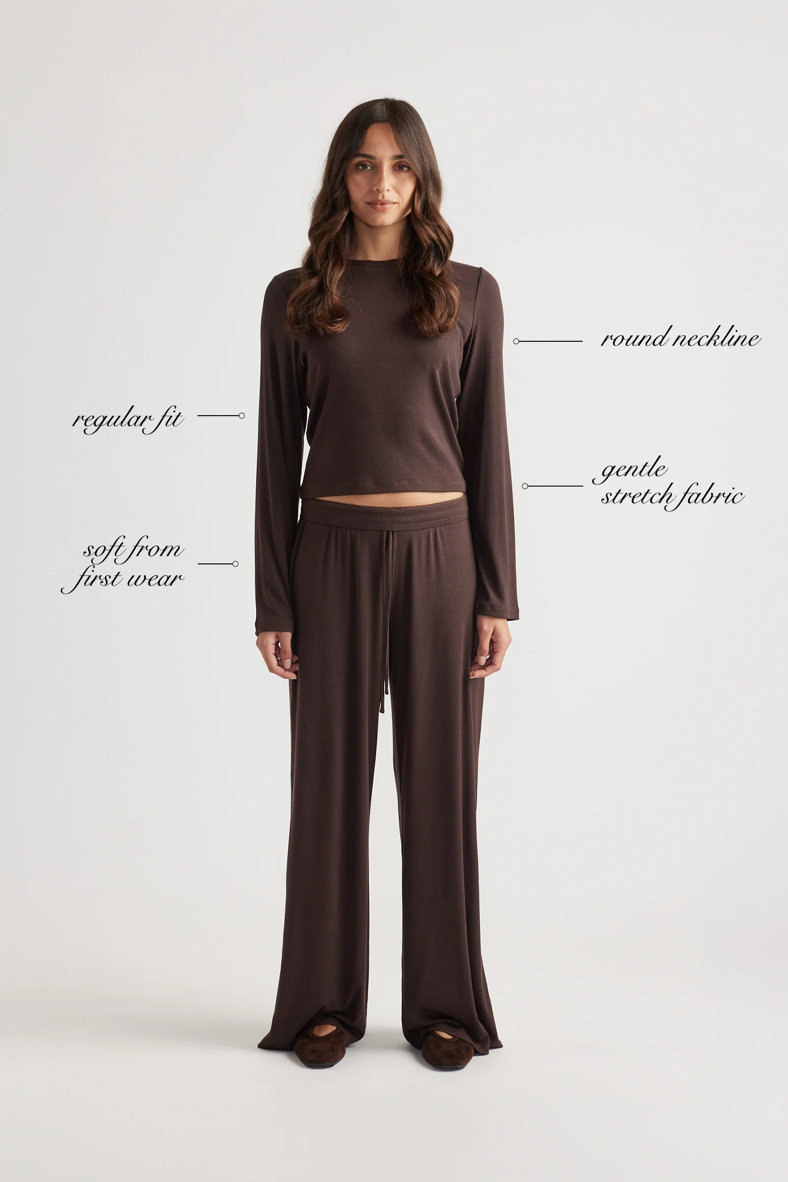 Sleep Long Sleeve Ribbed Top - Image 5
