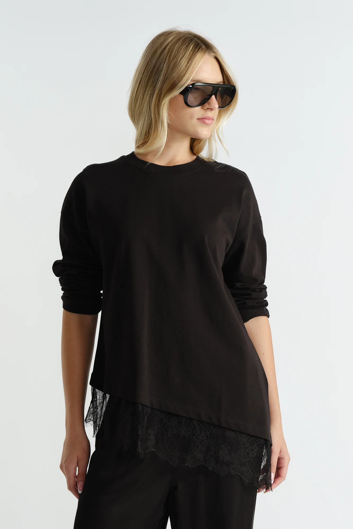 Sofia Lace Trim Long Sleeve - Image 2