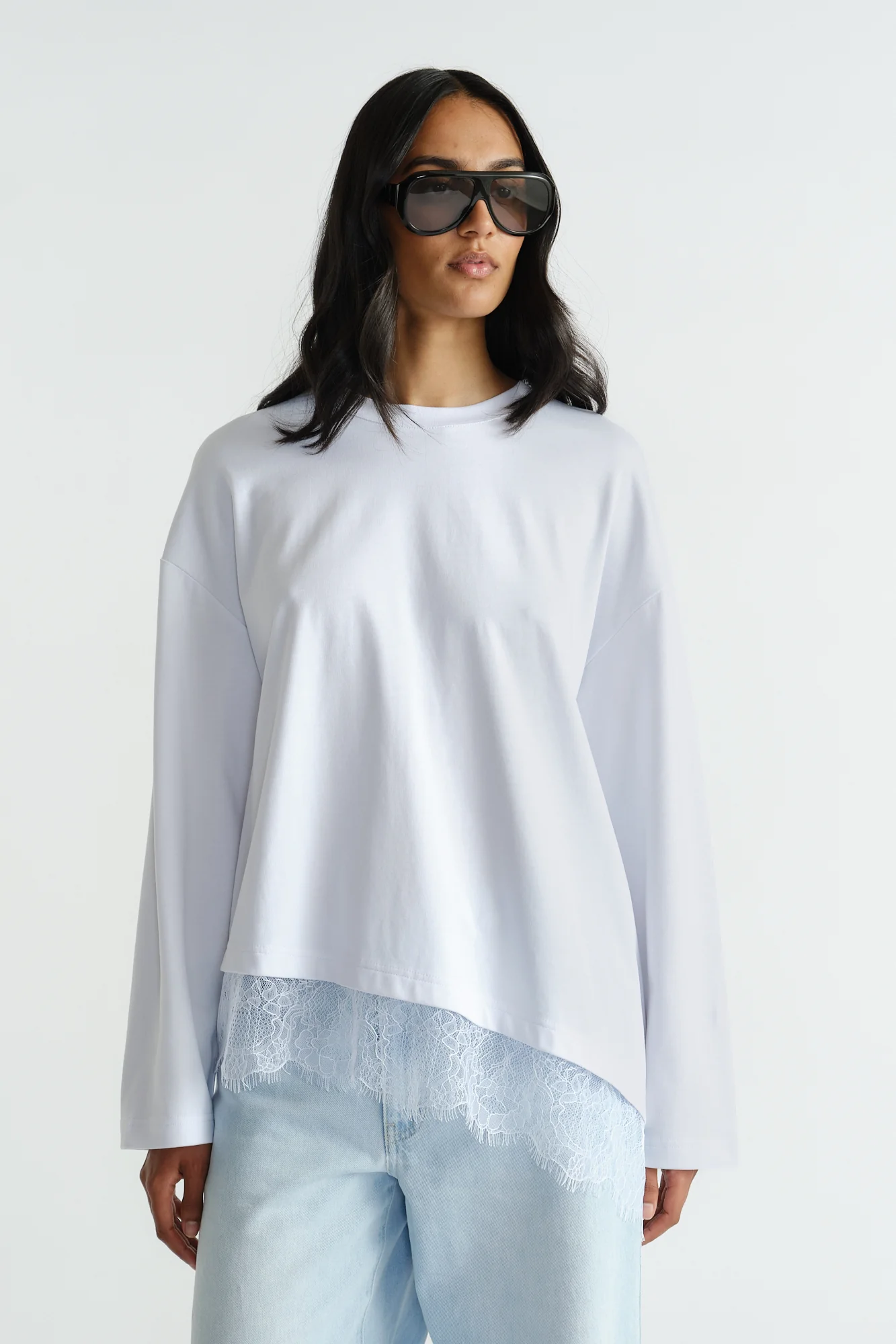 Sofia Lace Trim Long Sleeve - Image 2