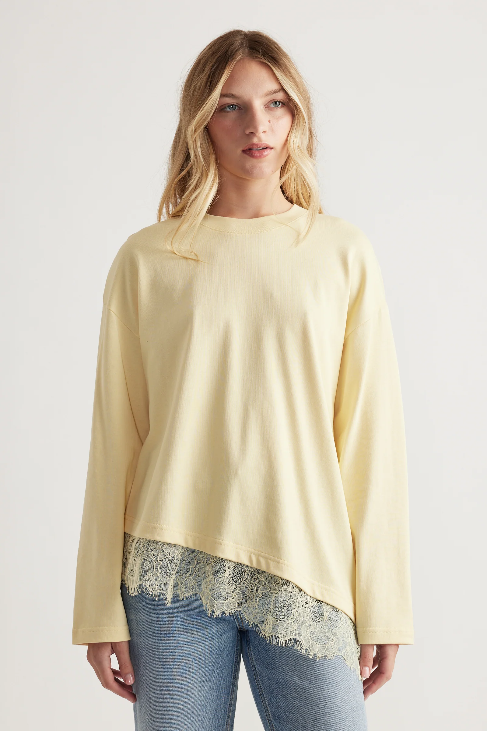 Sofia Lace Trim Long Sleeve - Image 2