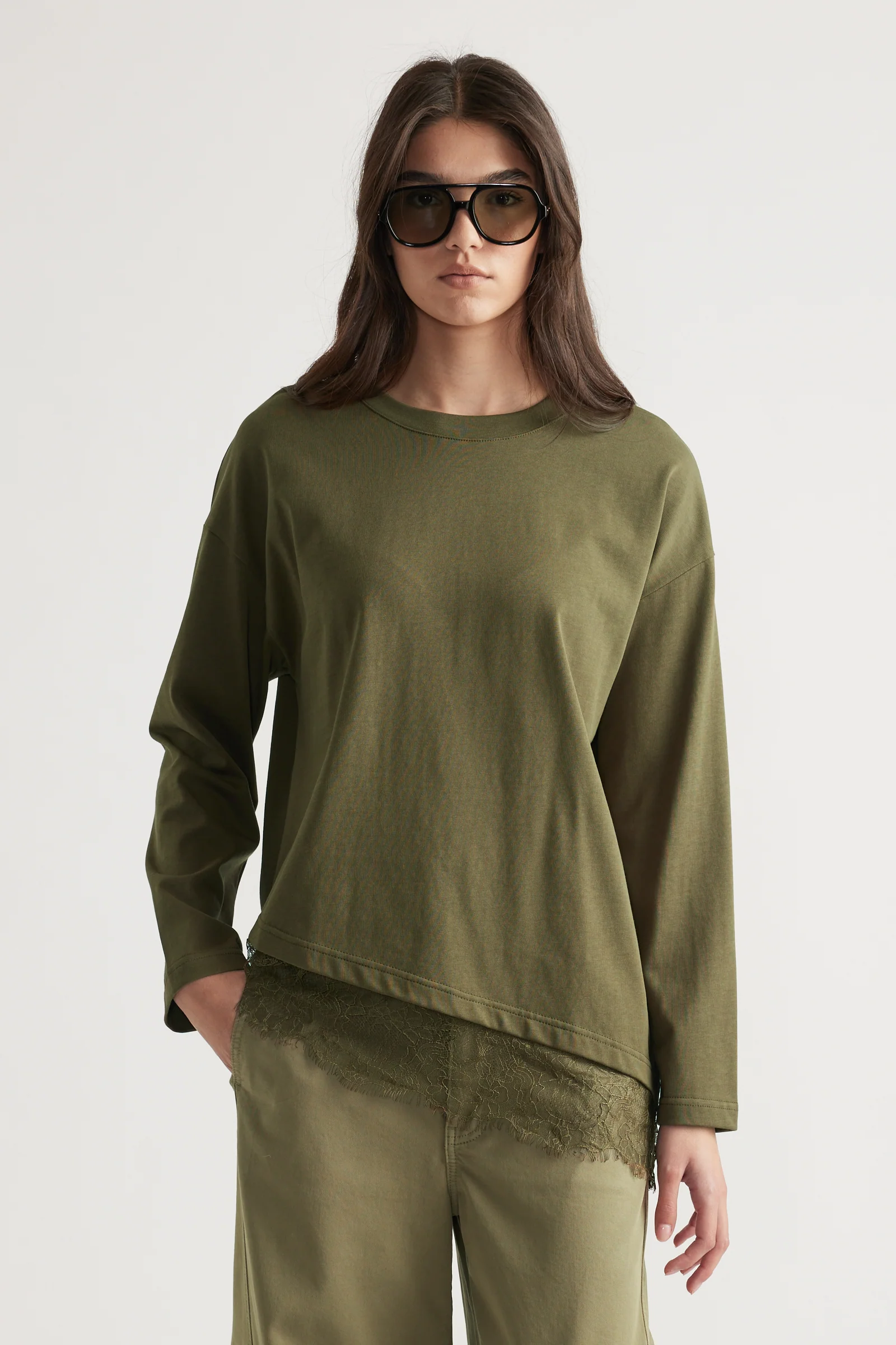 Sofia Lace Trim Long Sleeve - Image 2