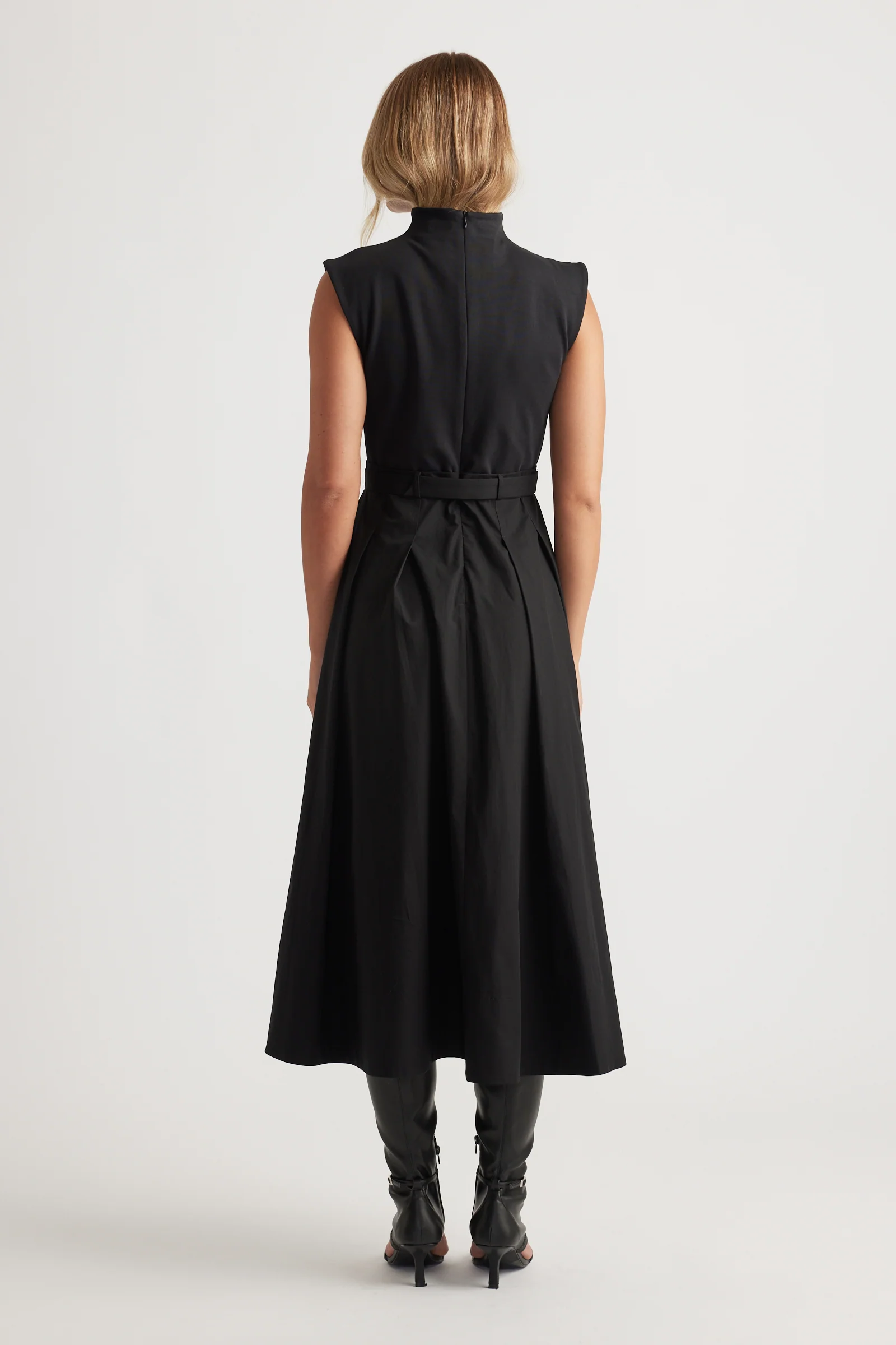 Stefanie Spliced Midi Dress - Image 3