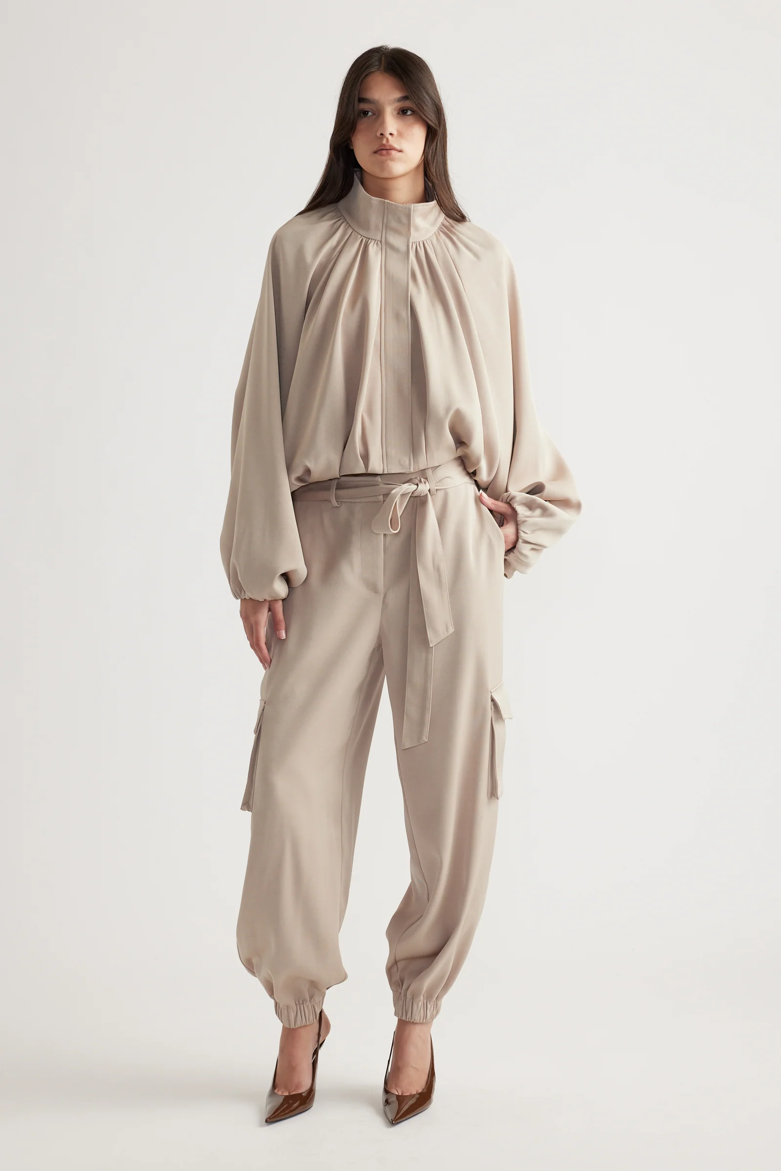 Stella Satin Bubble Jacket - Image 2
