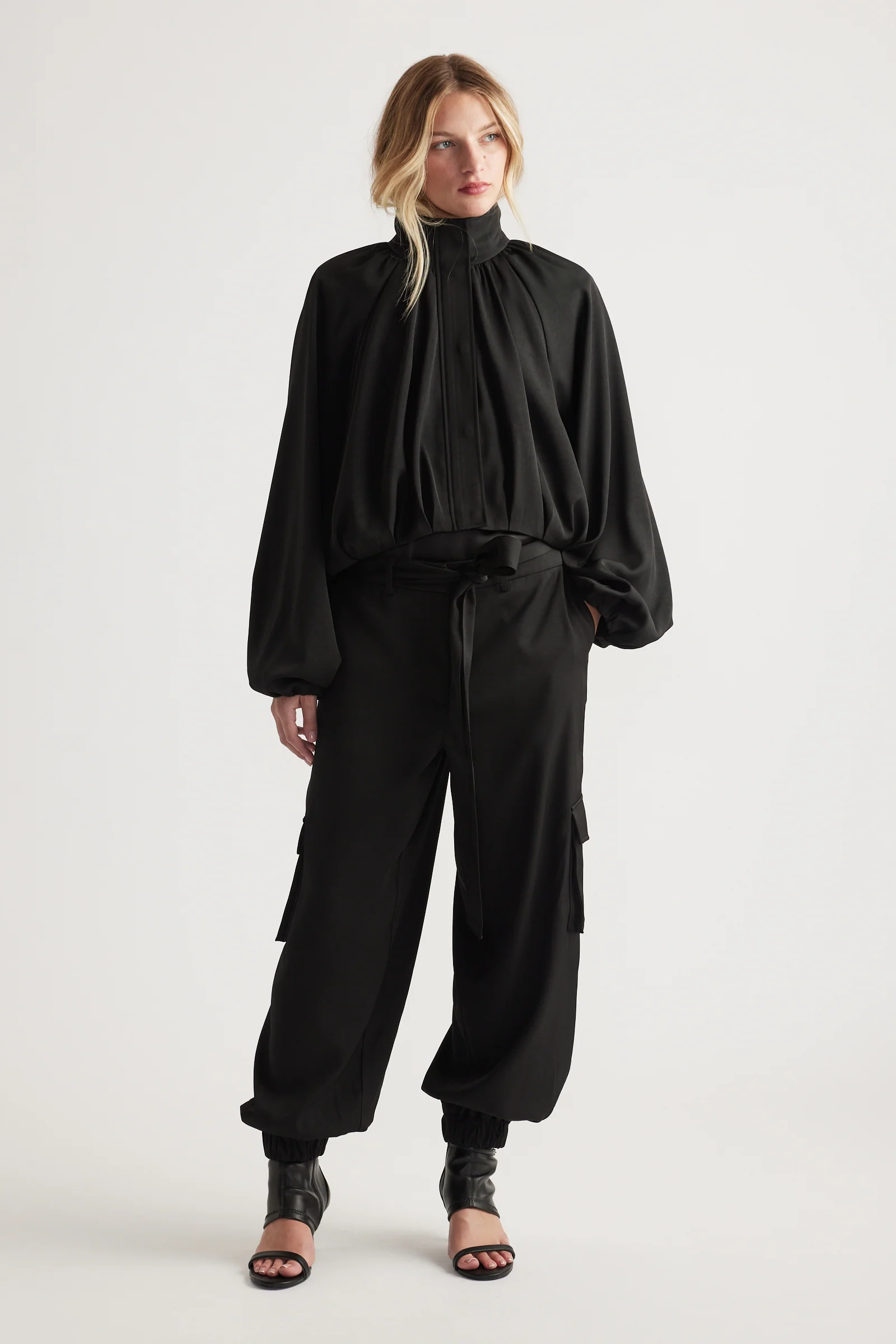 Stella Satin Cargo Pants