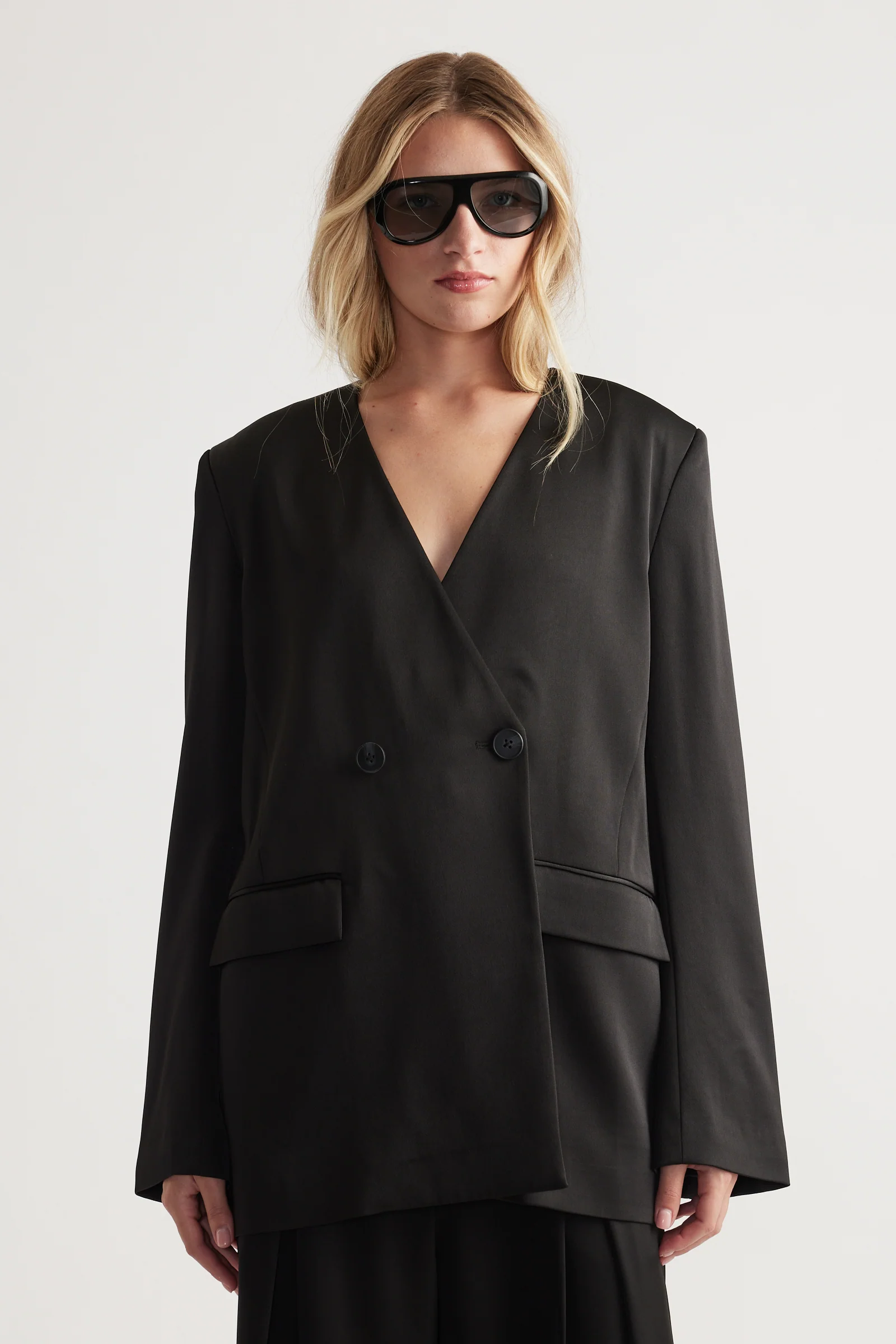 Sidney Satin Blazer - Image 2