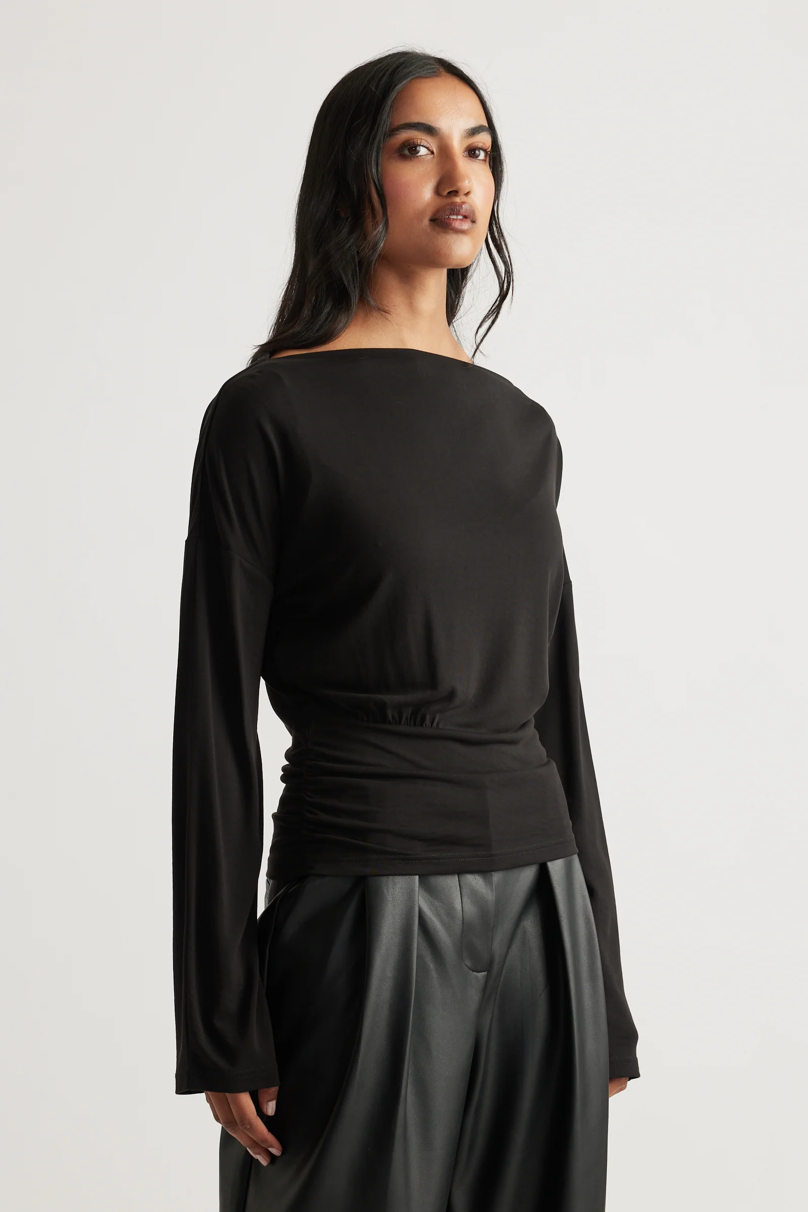 Tahlia Cinched Long Sleeve Top - Image 2
