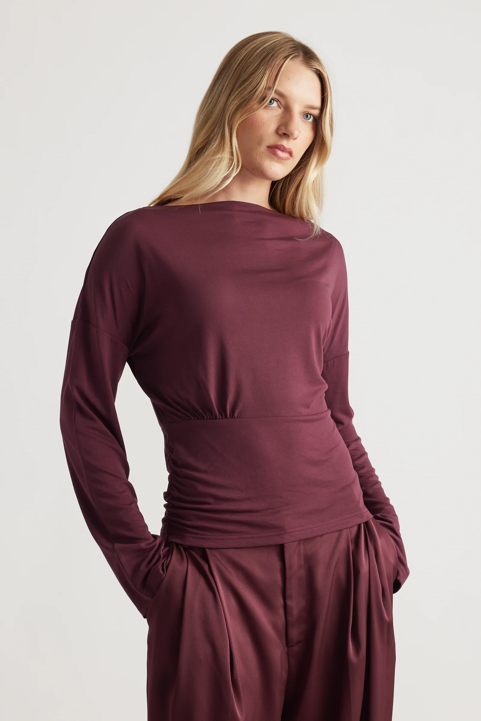 Tahlia Cinched Long Sleeve Top - Image 2