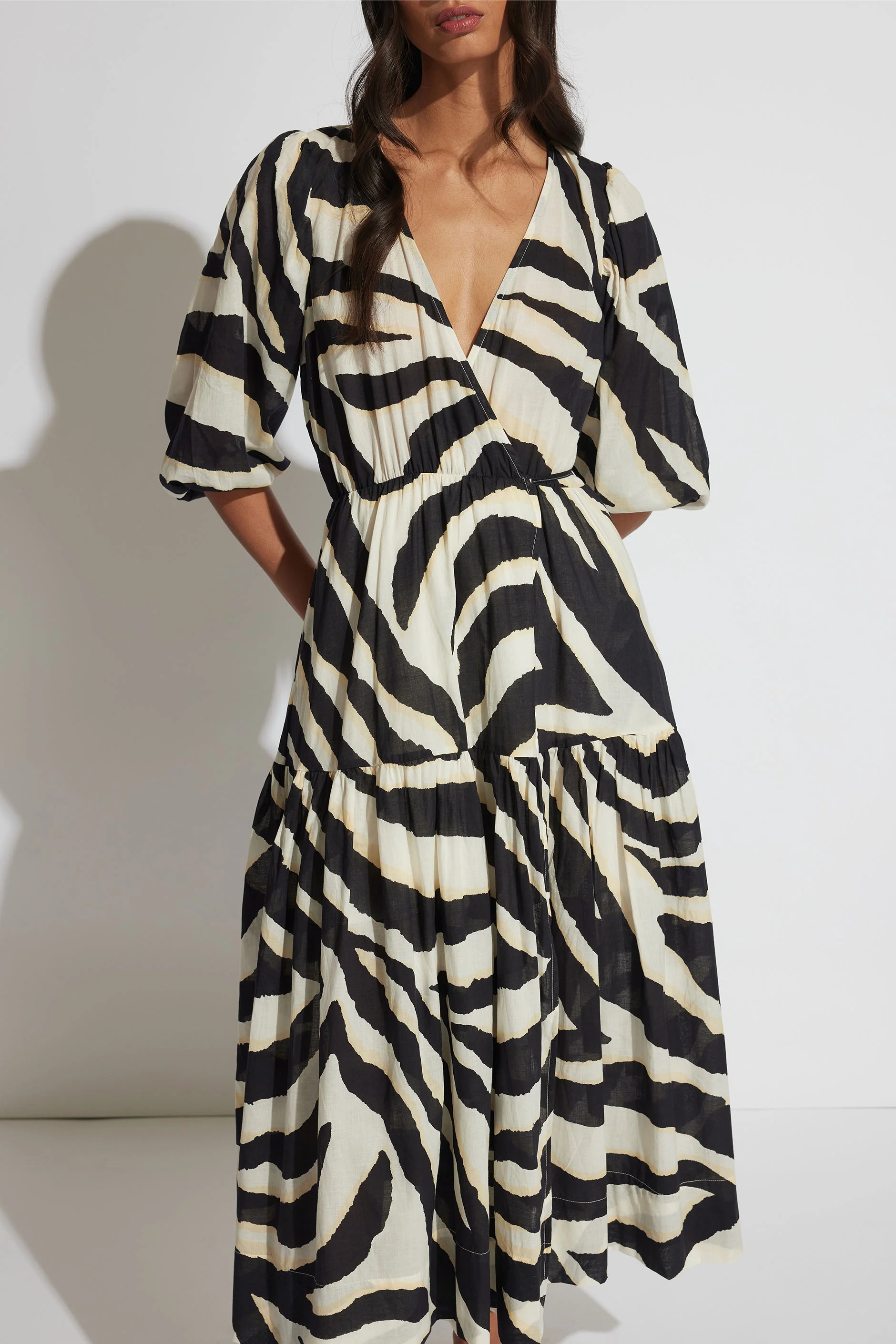 Tegan Midi Wrap Dress - Image 2