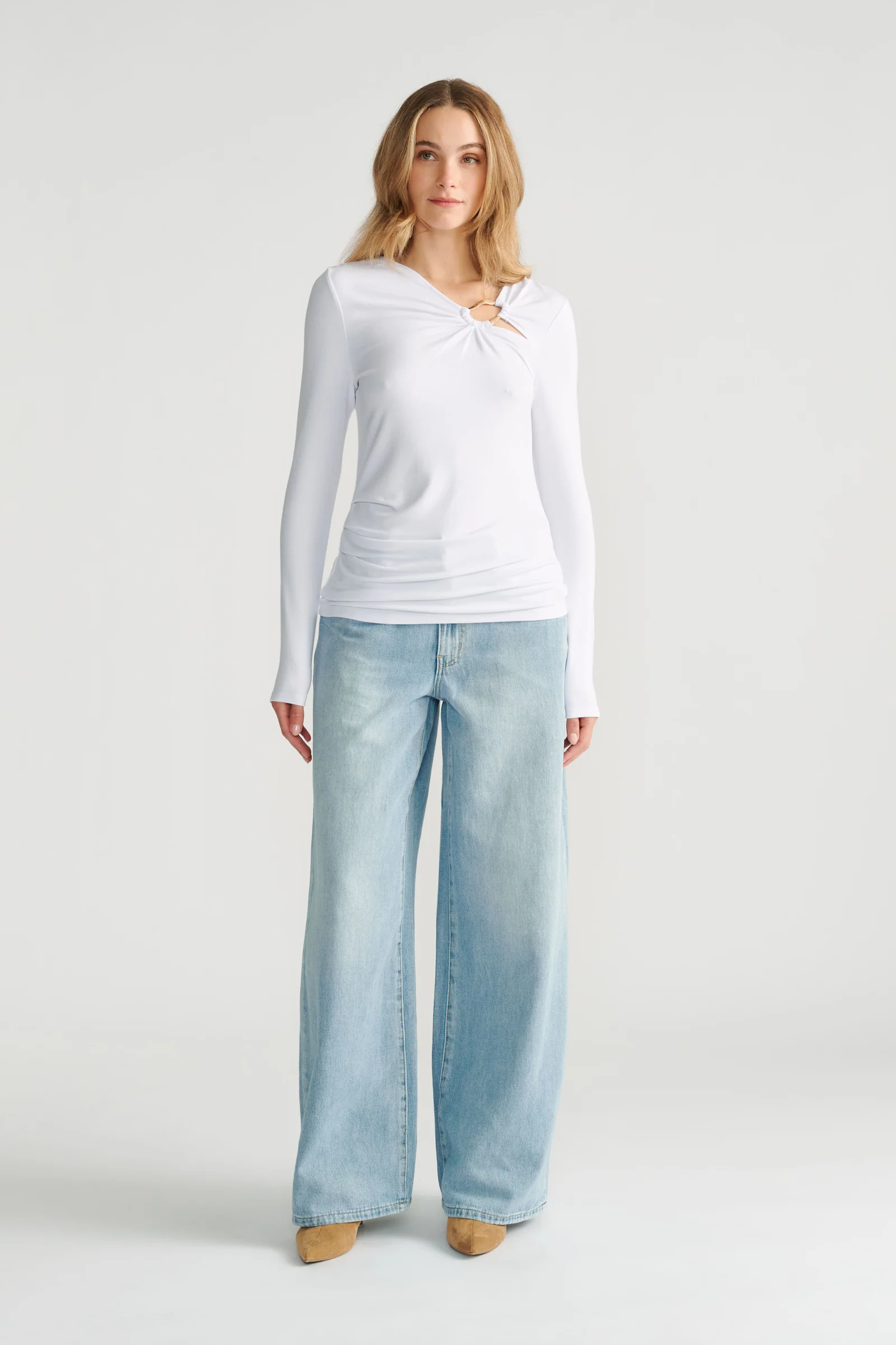 Tiana Metal Detail Top