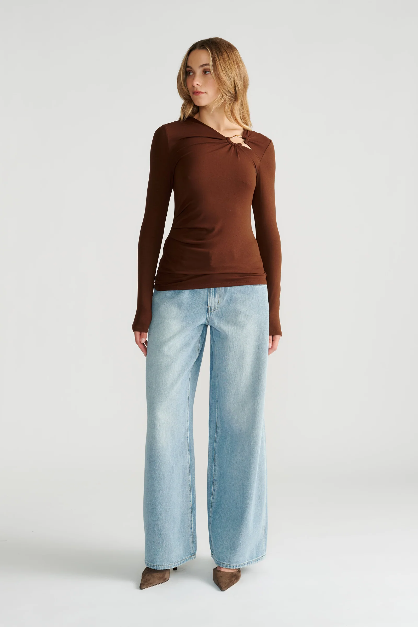 Tiana Metal Detail Top