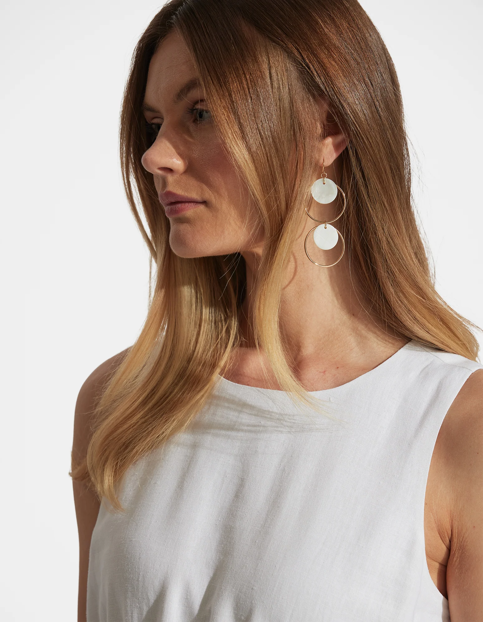Tina Circle Earrings - Image 2