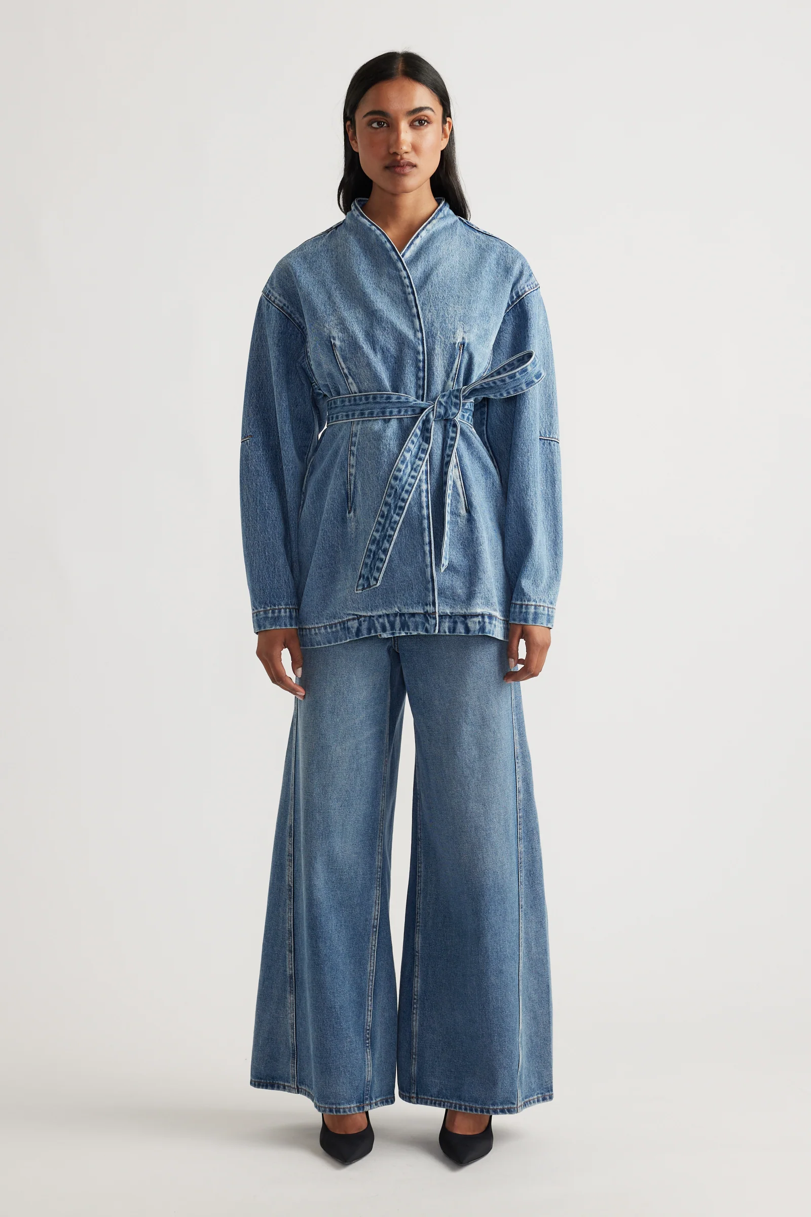 Vada High Rise Wide Jeans